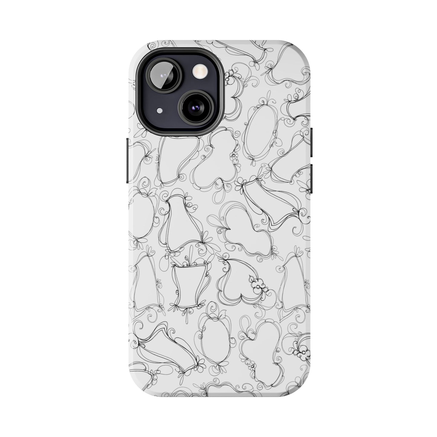 Frames White / Black Phone Case