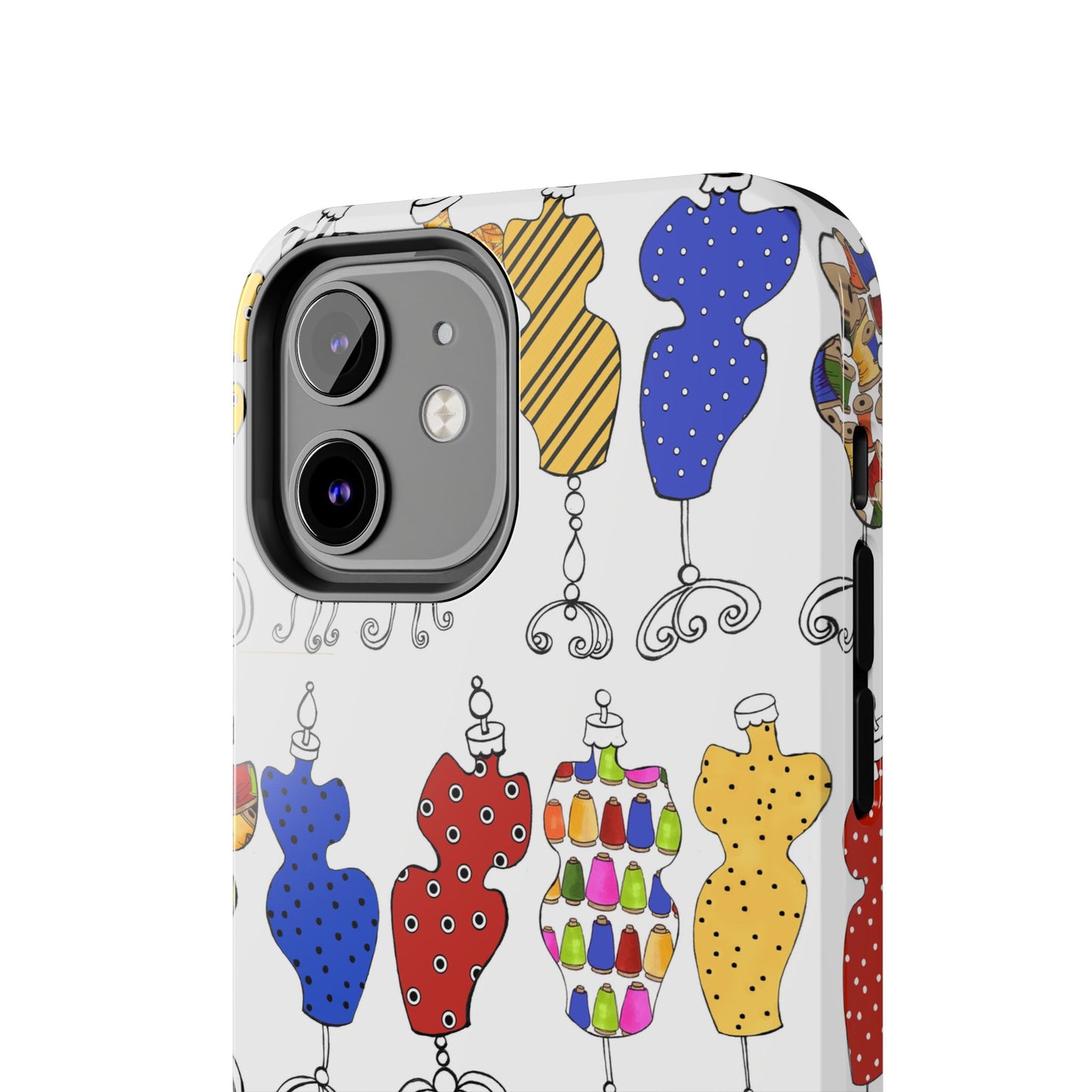 Go Figure White / Multi Phone Case