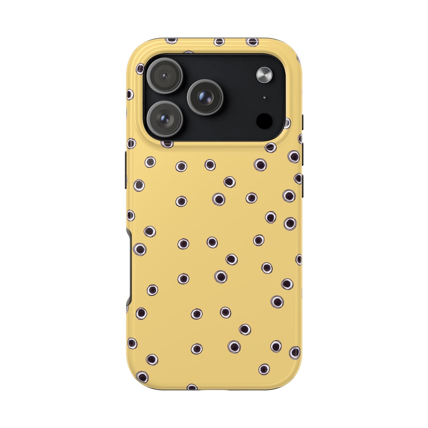Halo Dots Yellow Phone Case
