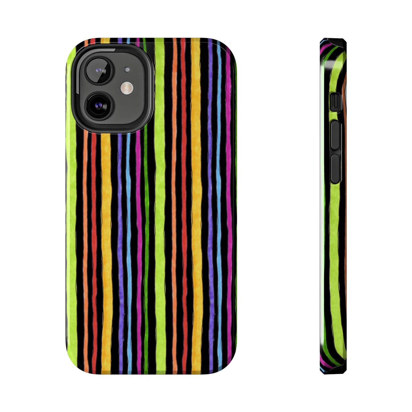 Stripe Fancy Black Phone Case