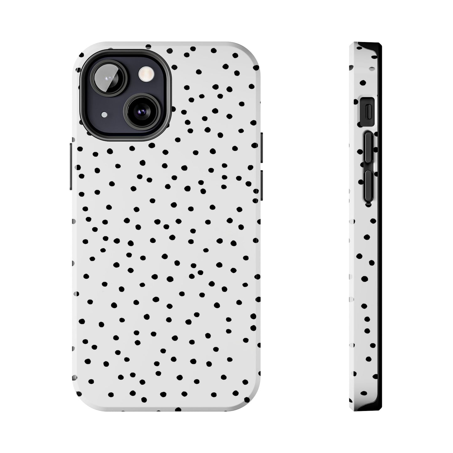Dinky Dots White / Black Phone Case
