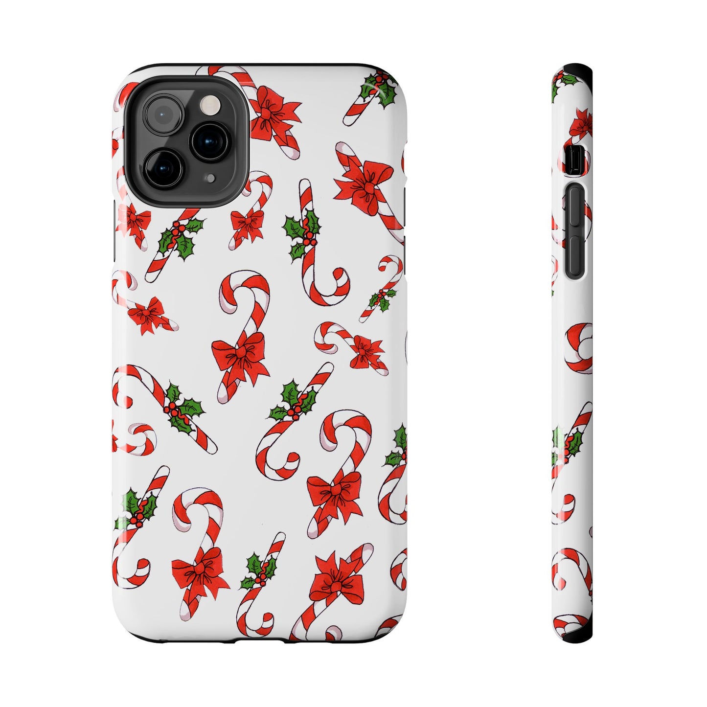 Candy Cane Crowd White Phone Case