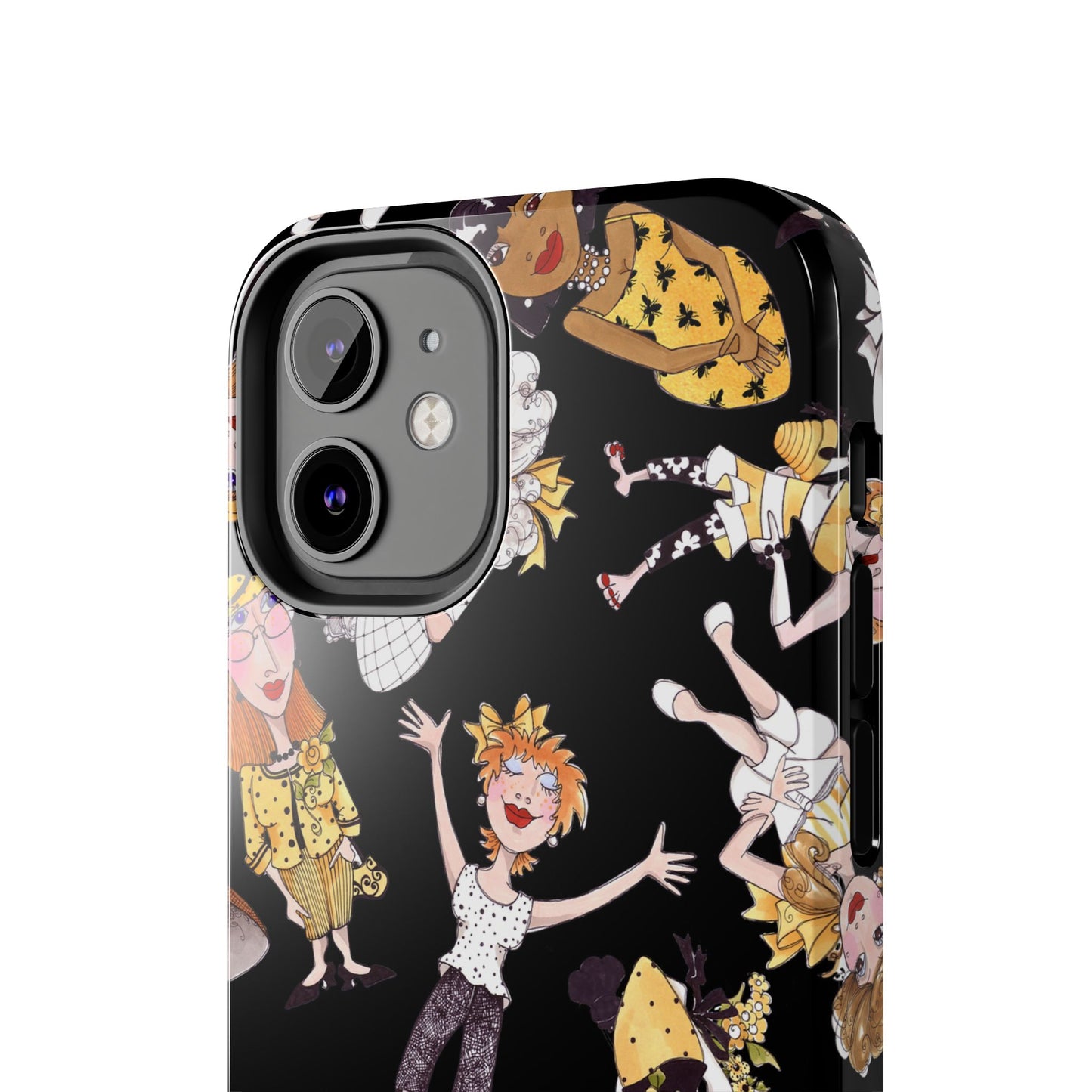 Bee Tossed Black Phone Case