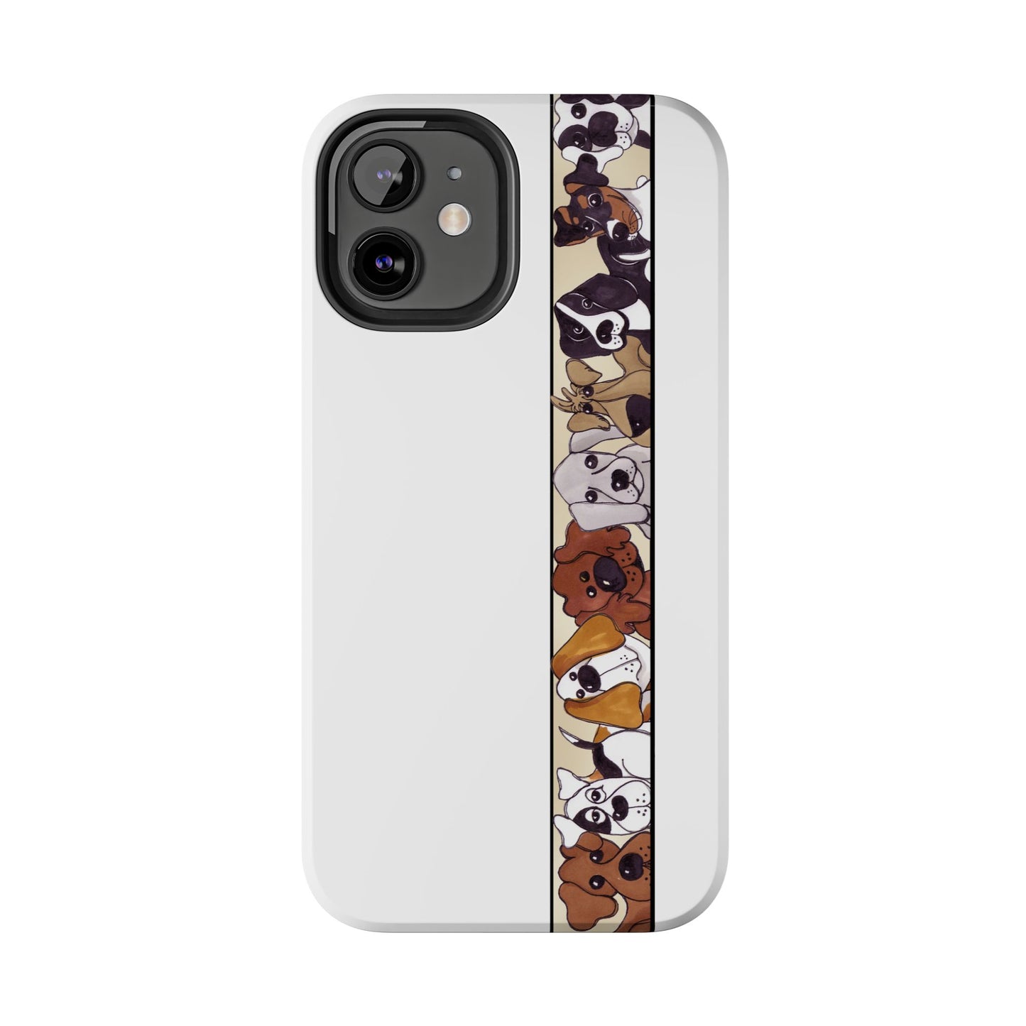 Doggie Delight Border Phone Case