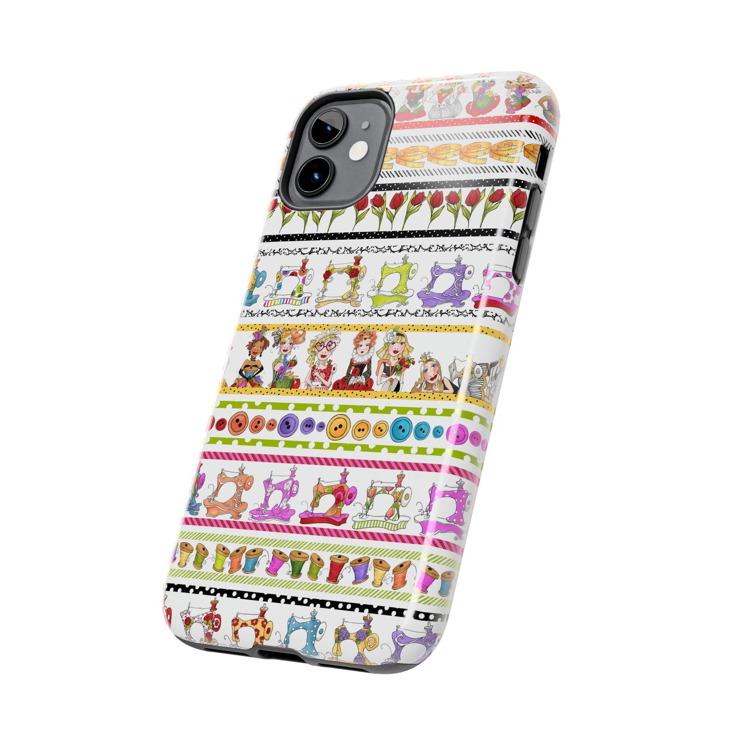 Curious Border White Phone Case