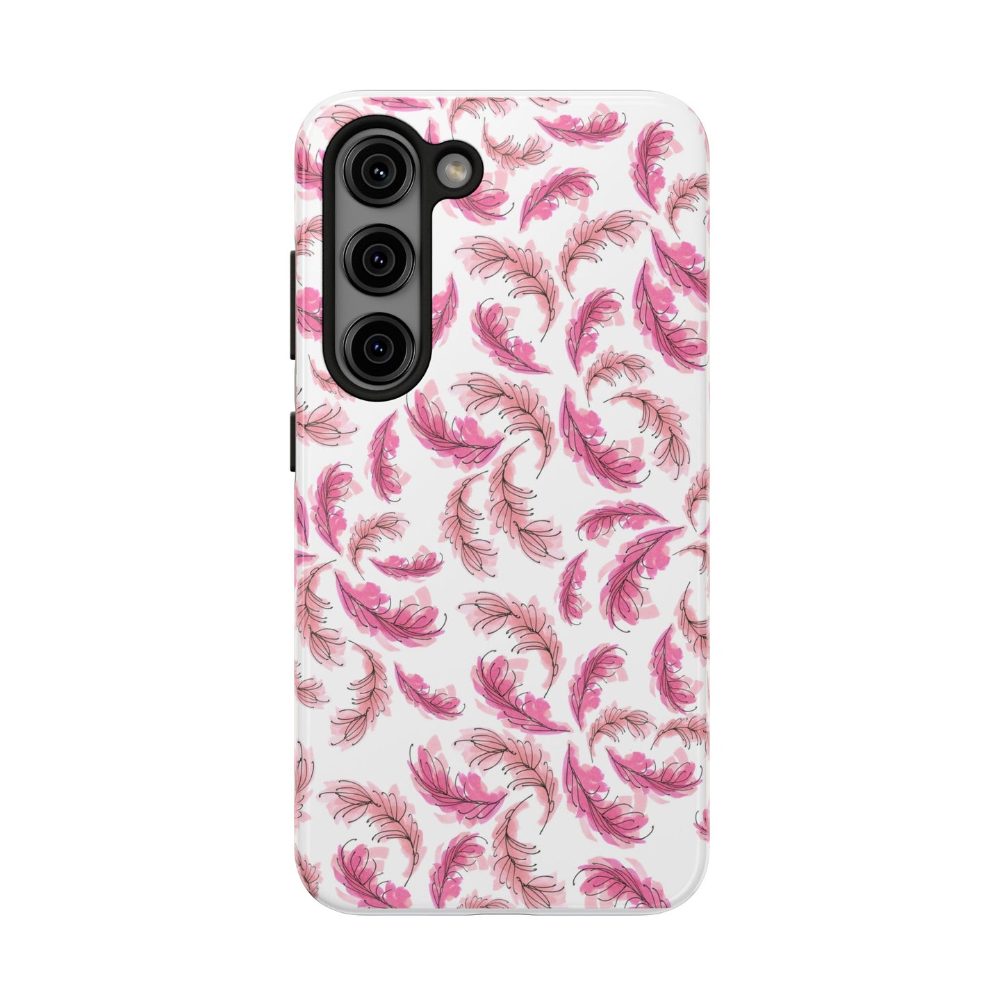 Flam Feathers White Phone Case