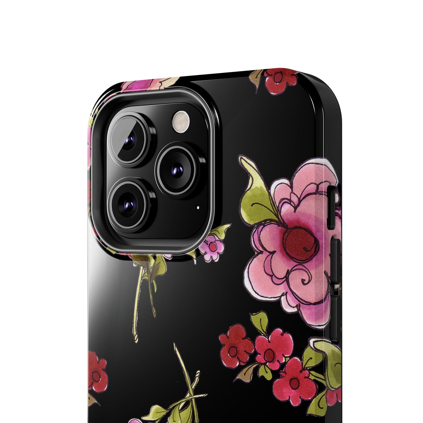 Jumbo Floral Black Phone Case