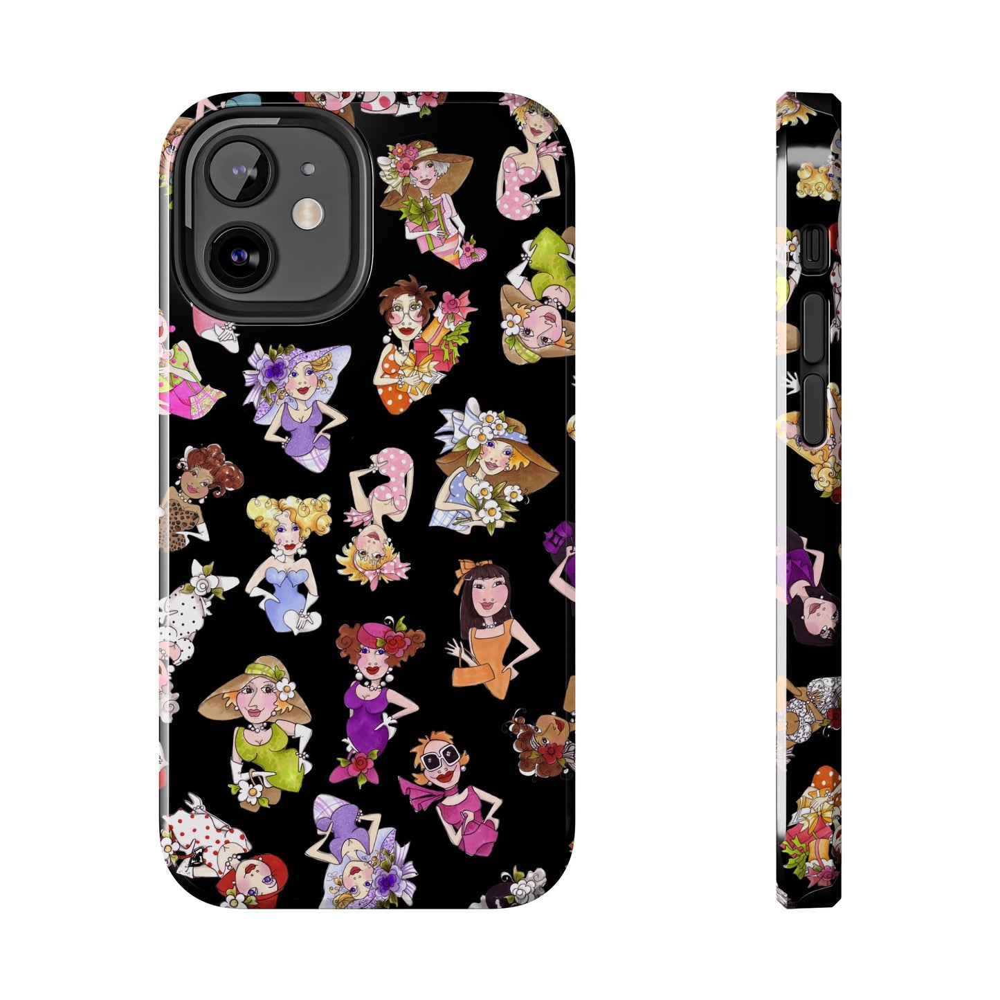 Fast Women Tossed Black Phone Case