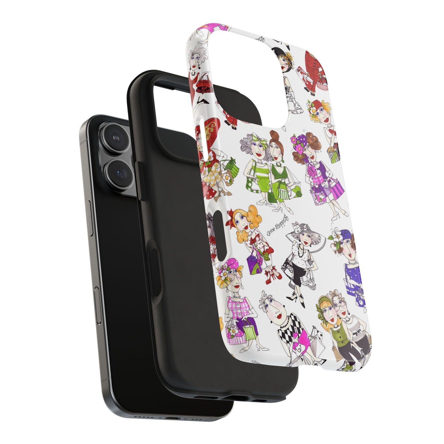 Gone Shopping Tossed White Phone Case