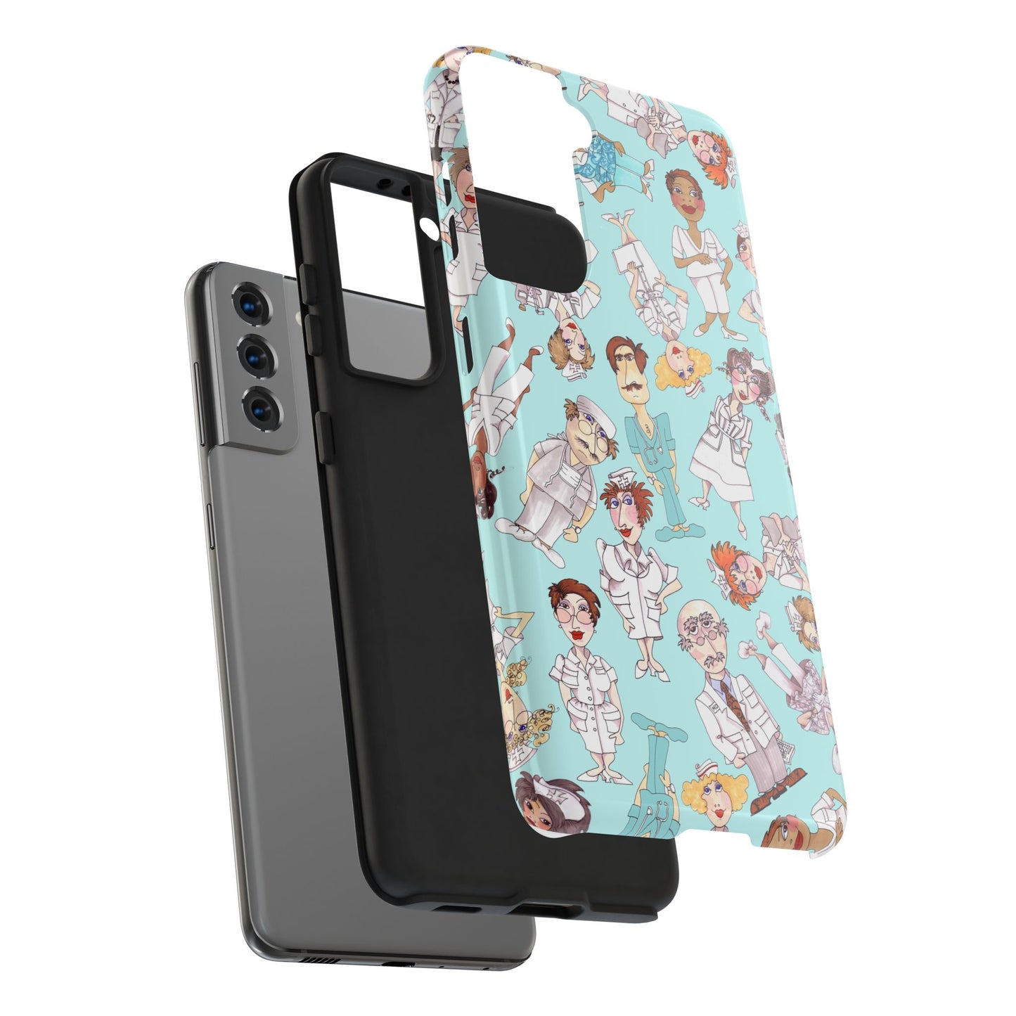 Happy Staff Aqua Phone Case
