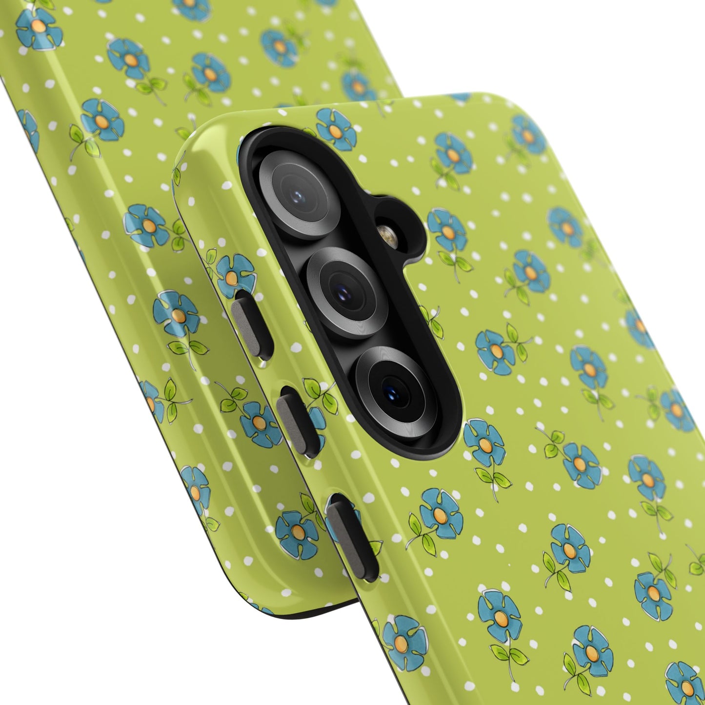 Daisy Dots Green Phone Case