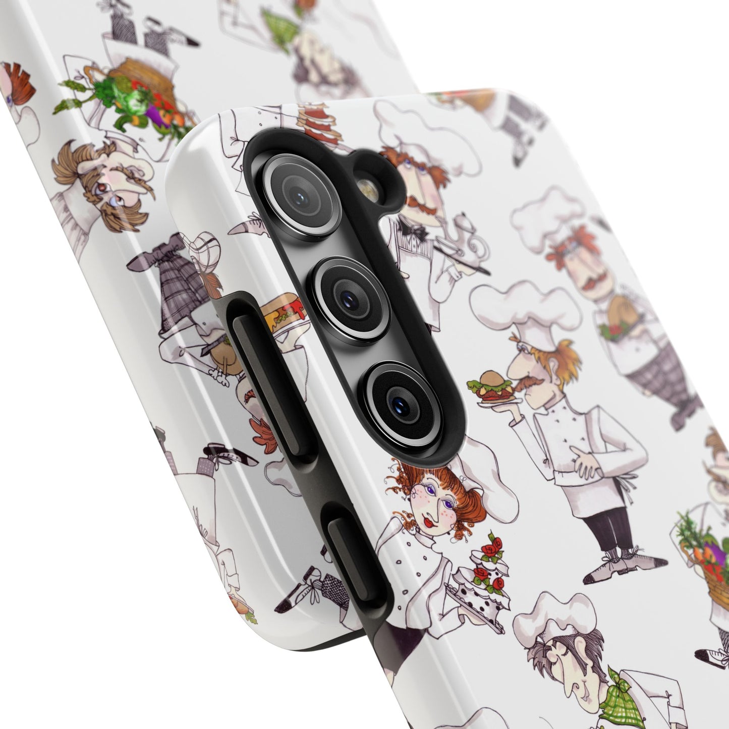 Tossed Chefs White Phone Case