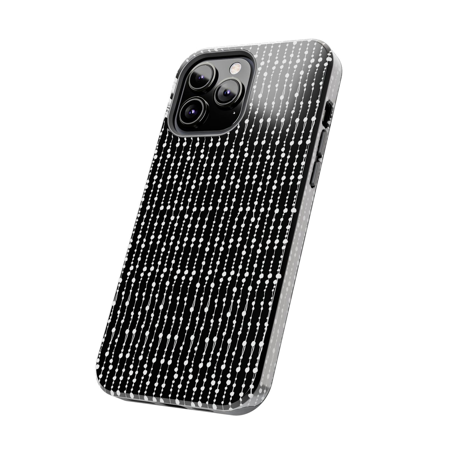 Beaded Curtain Black / White Phone Case