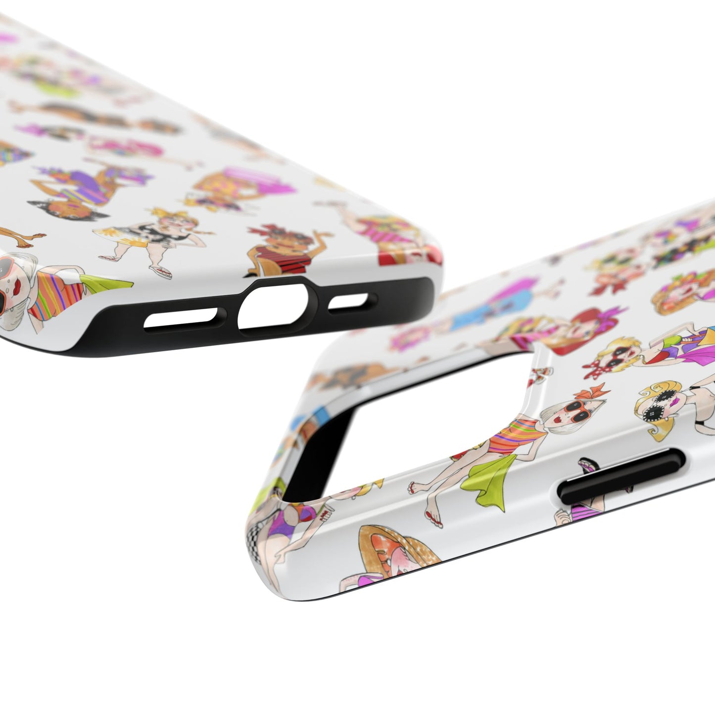 Tossed Beauties White Phone Case