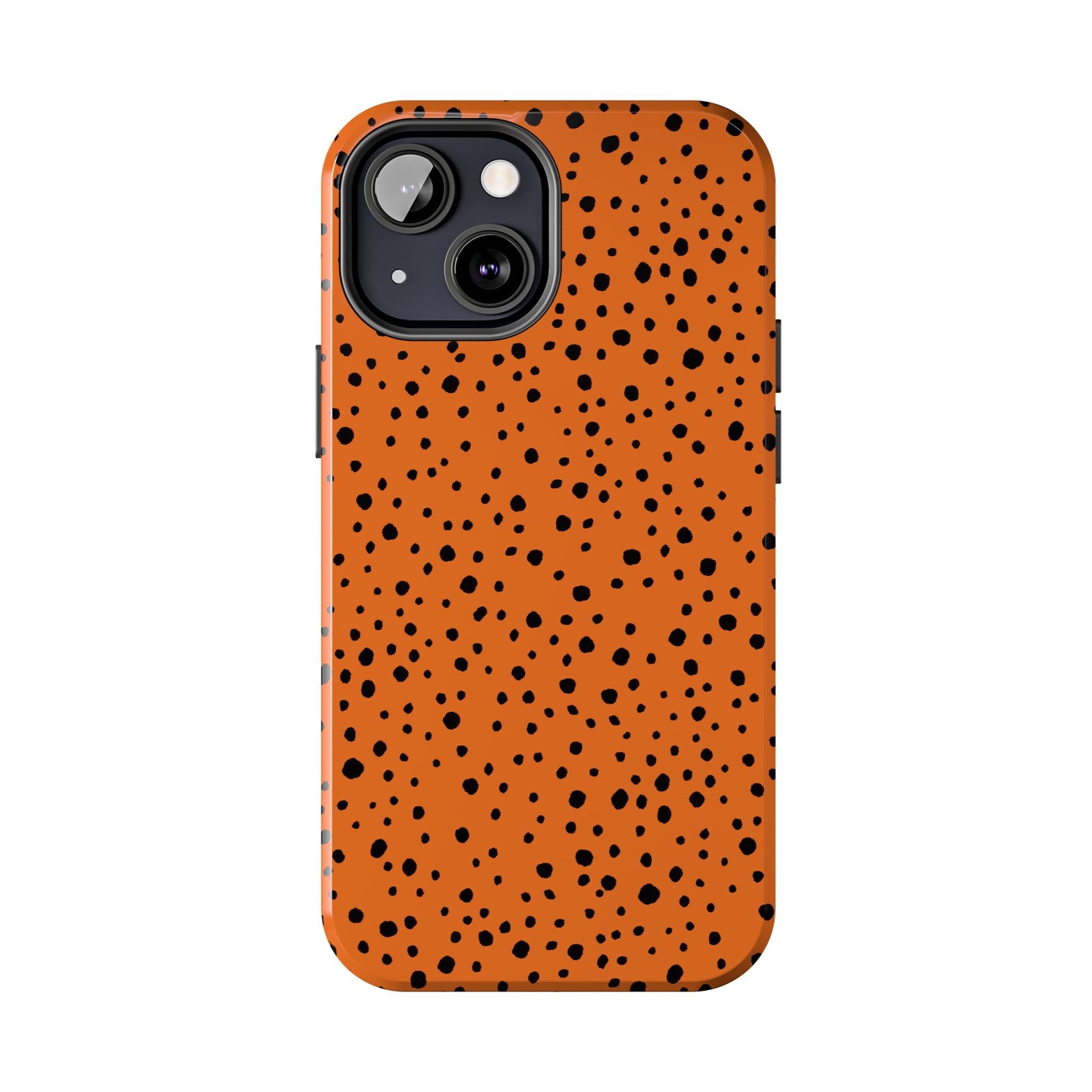Pepper Dots Orange / Black Phone Case