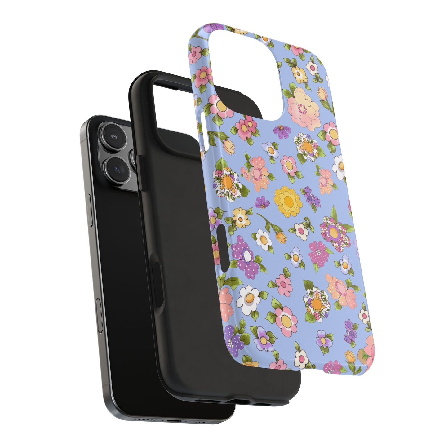 Flowery Blue Phone Case