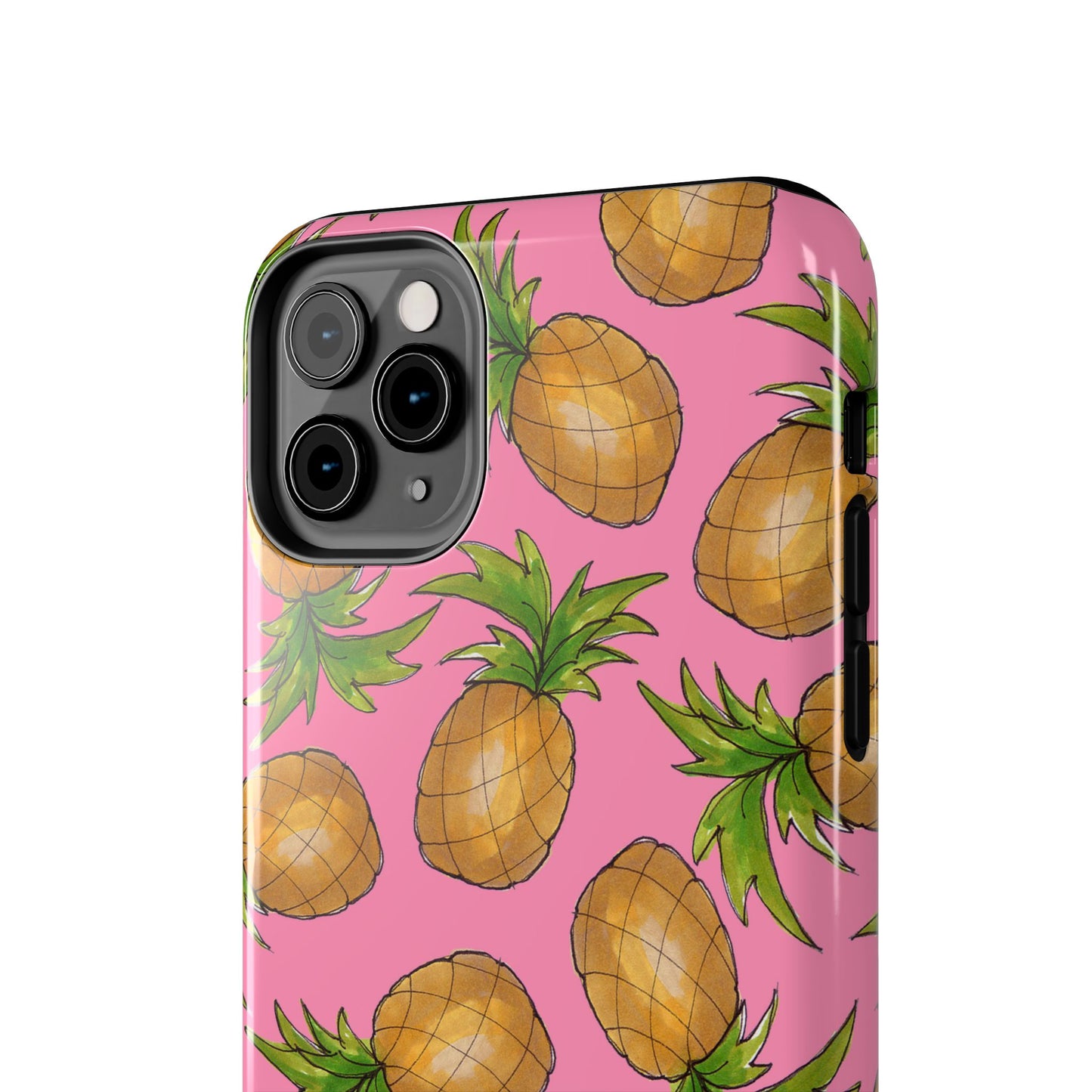 Pineapple Toss Pink Phone Case