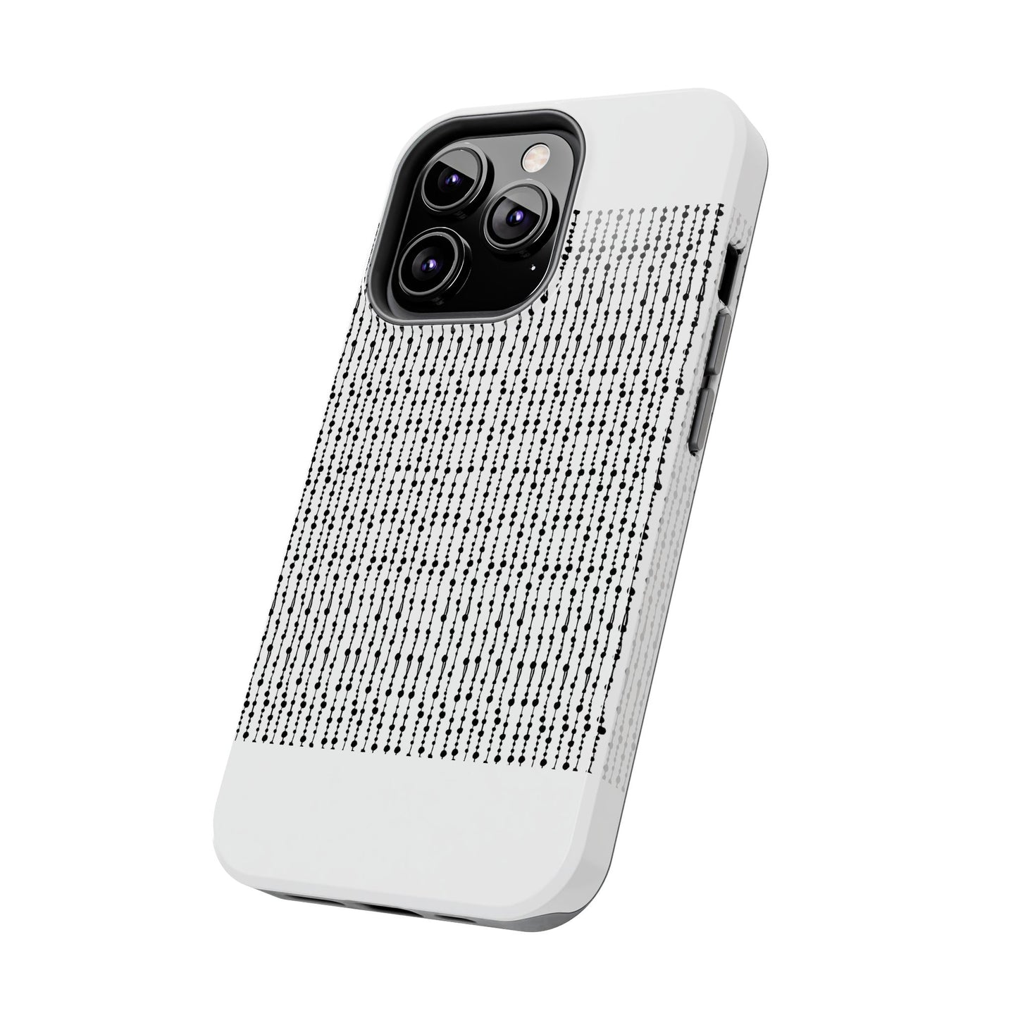 Beaded Curtain White / Black Phone Case