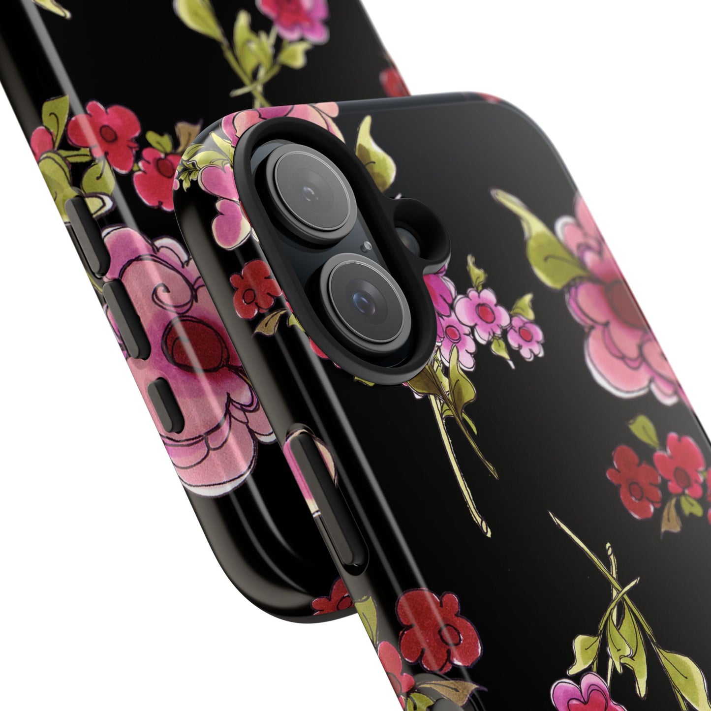 Jumbo Floral Black Phone Case