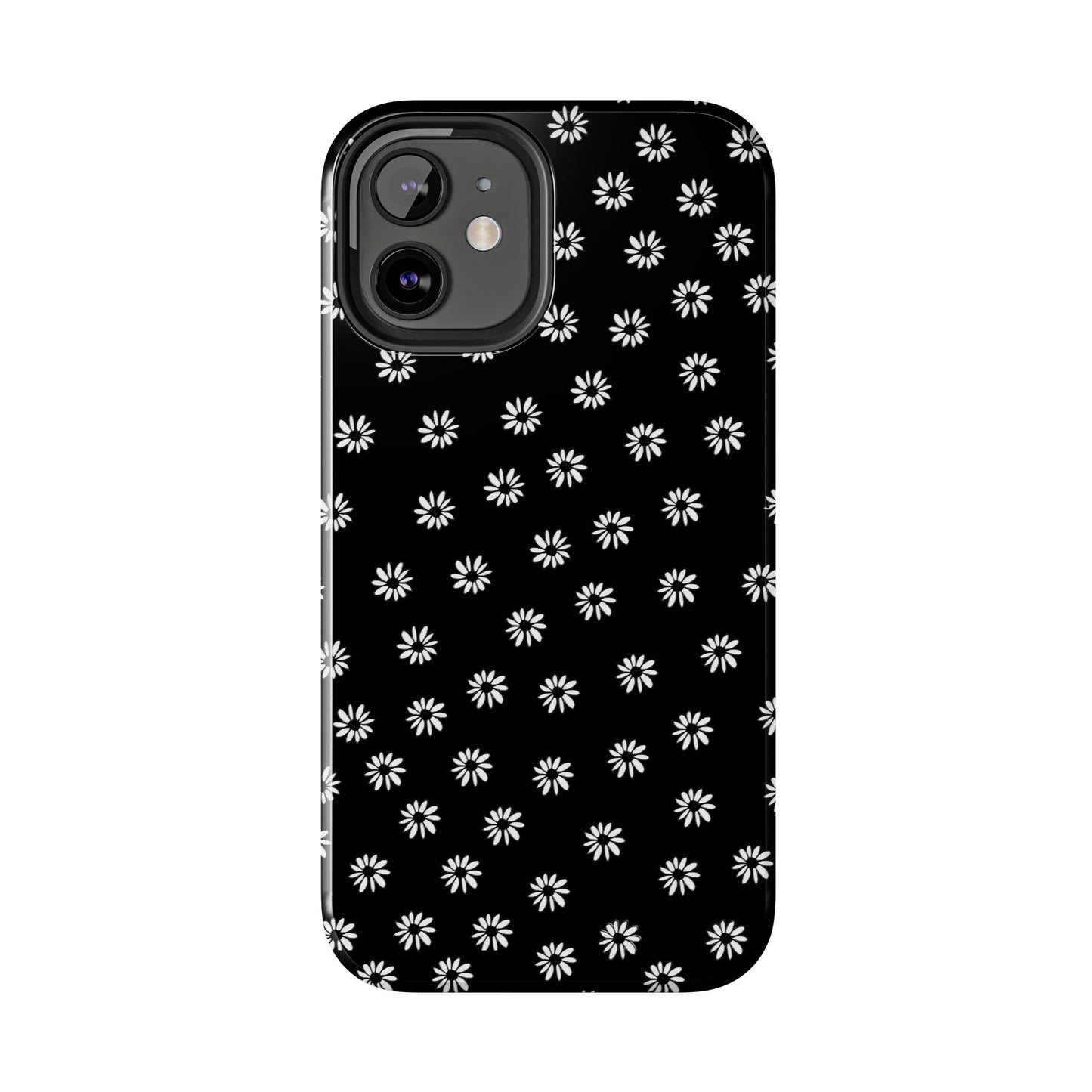 Daisy Dot Black / White Phone Case