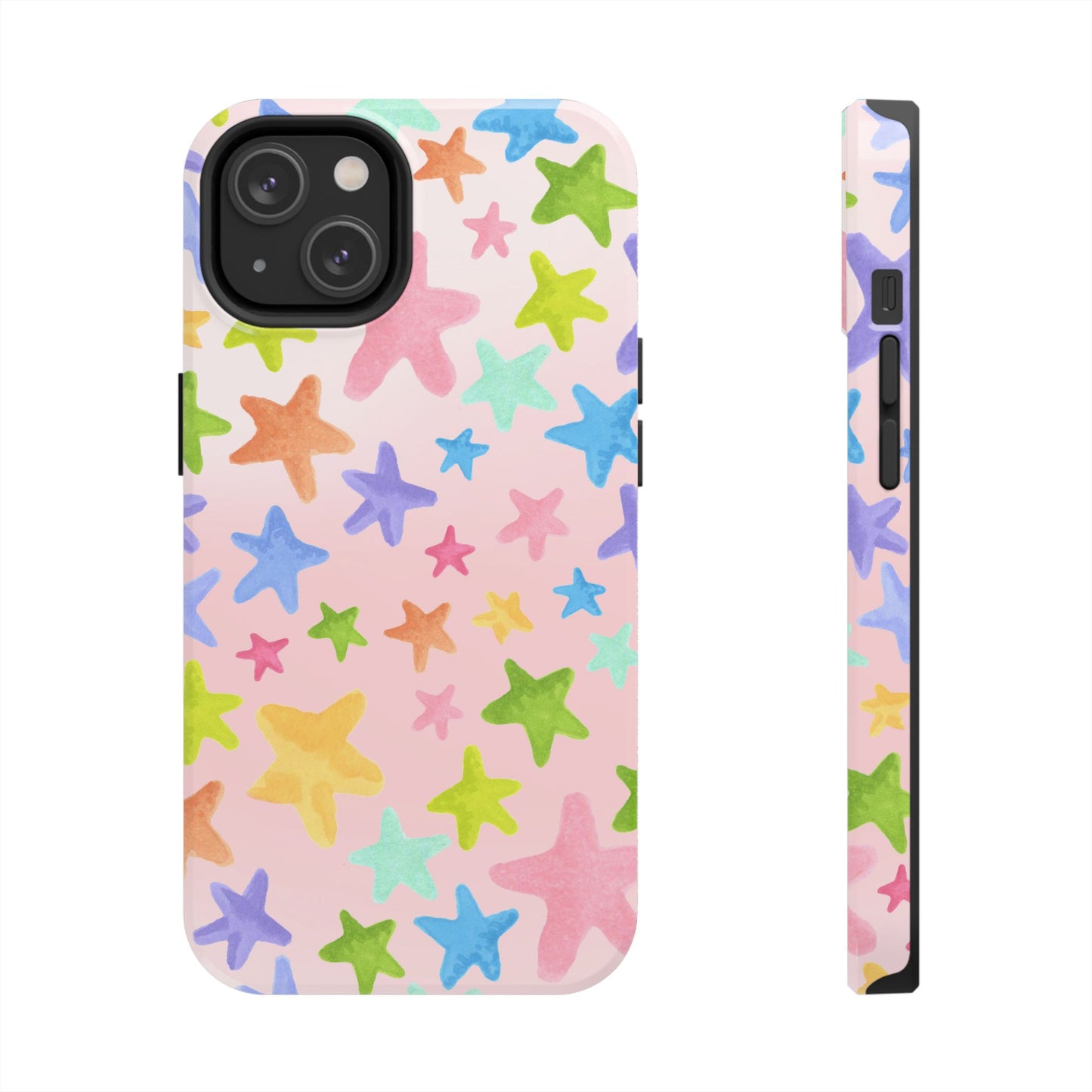 Happy Stars Pink Phone Case