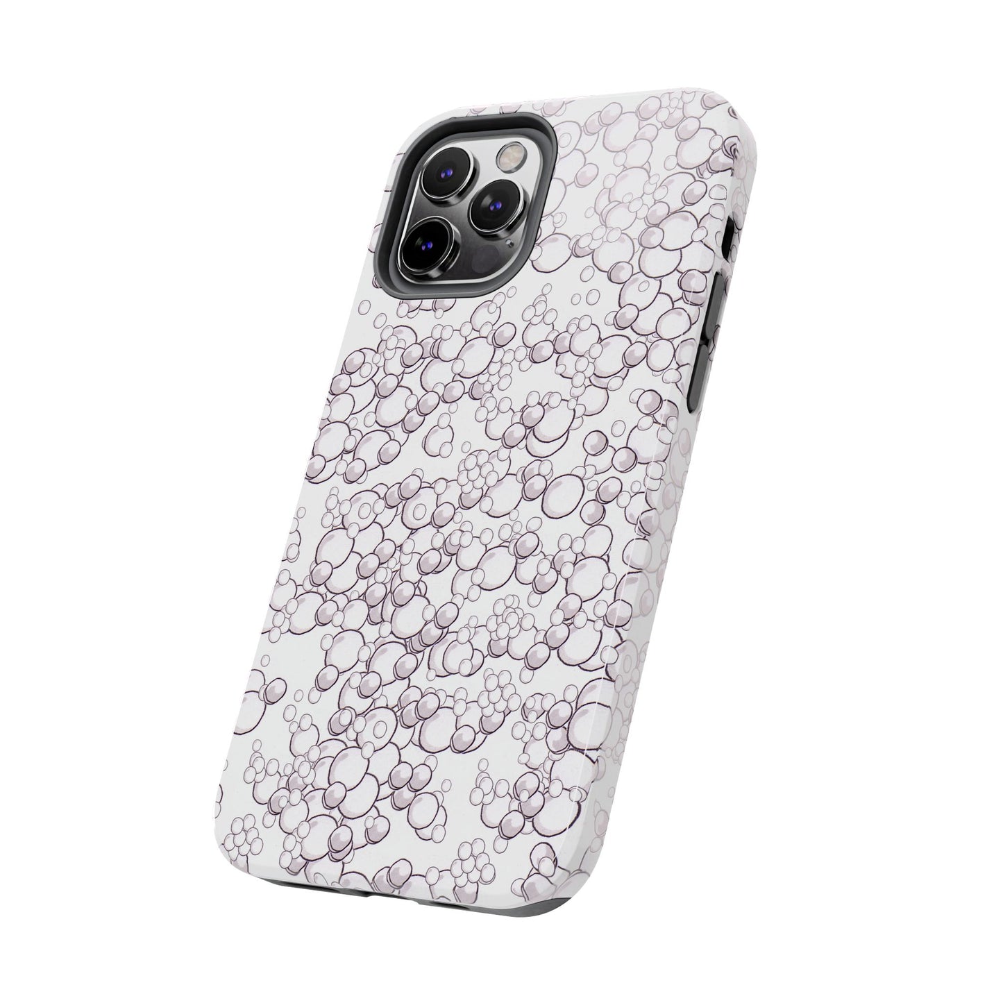 Bubble Dots White Phone Case
