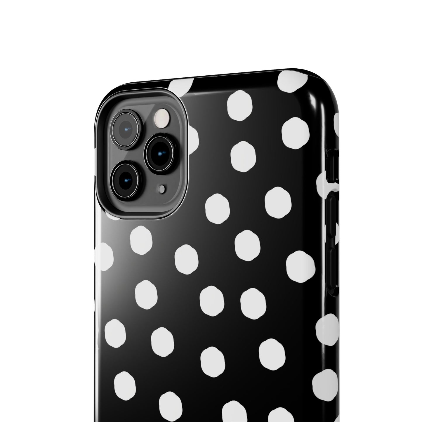 Jumbo Dots Black / White Phone Case