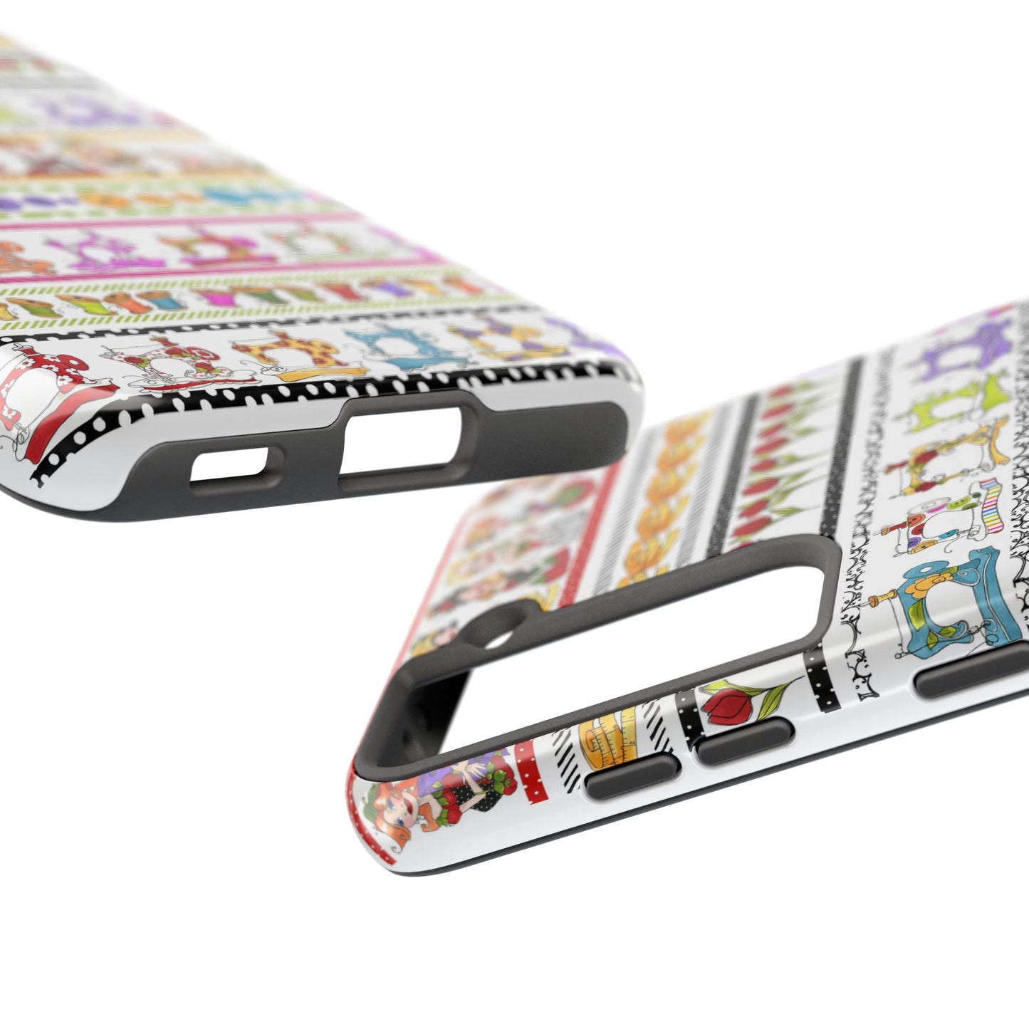 Curious Border White Phone Case