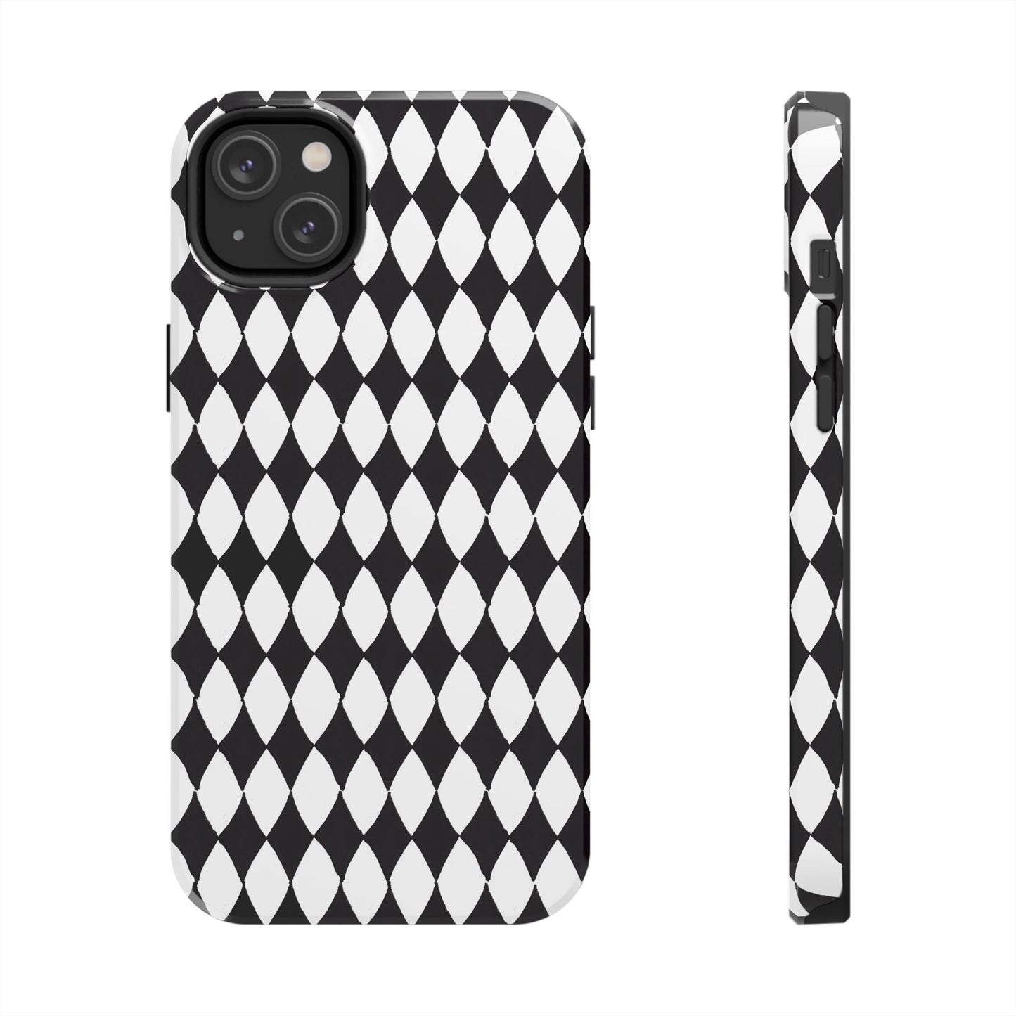 Diamond White / Black Phone Case