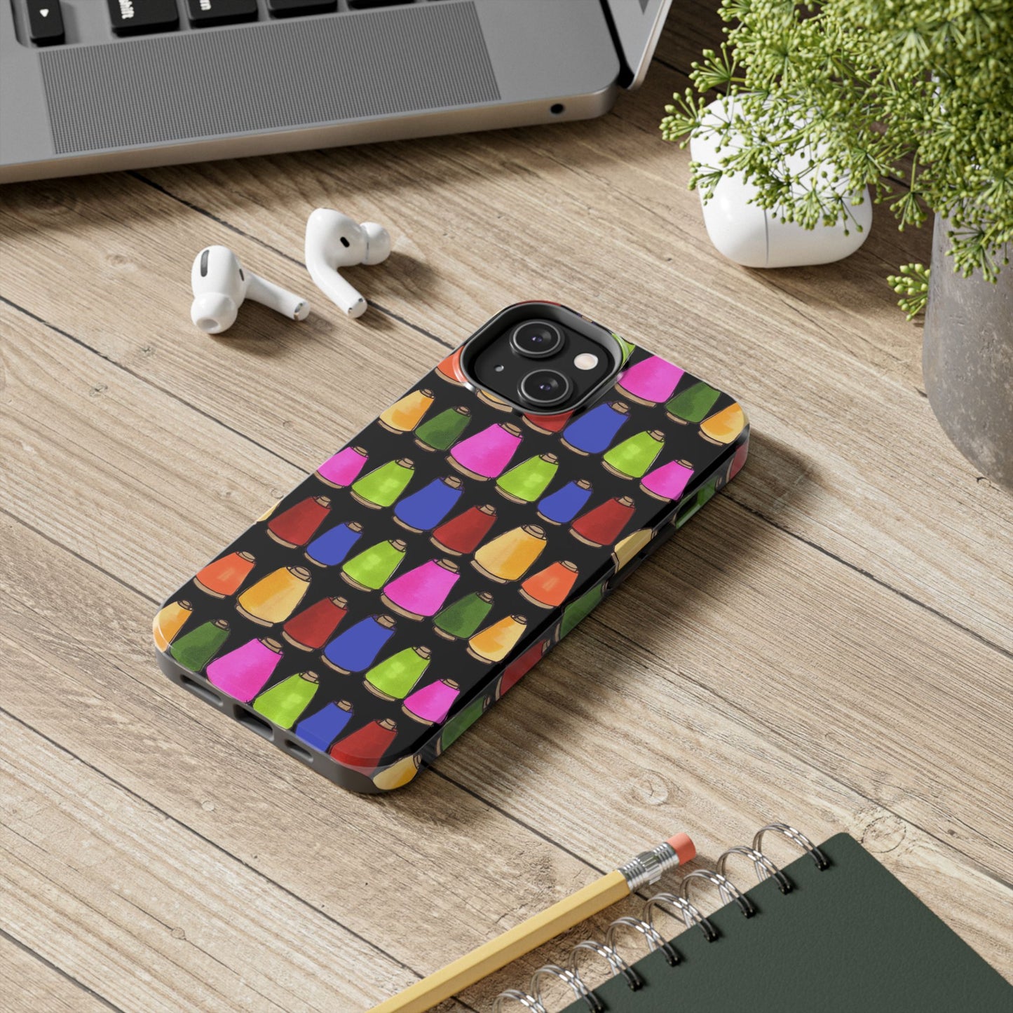 Coneiferous Black / Multi Phone Case