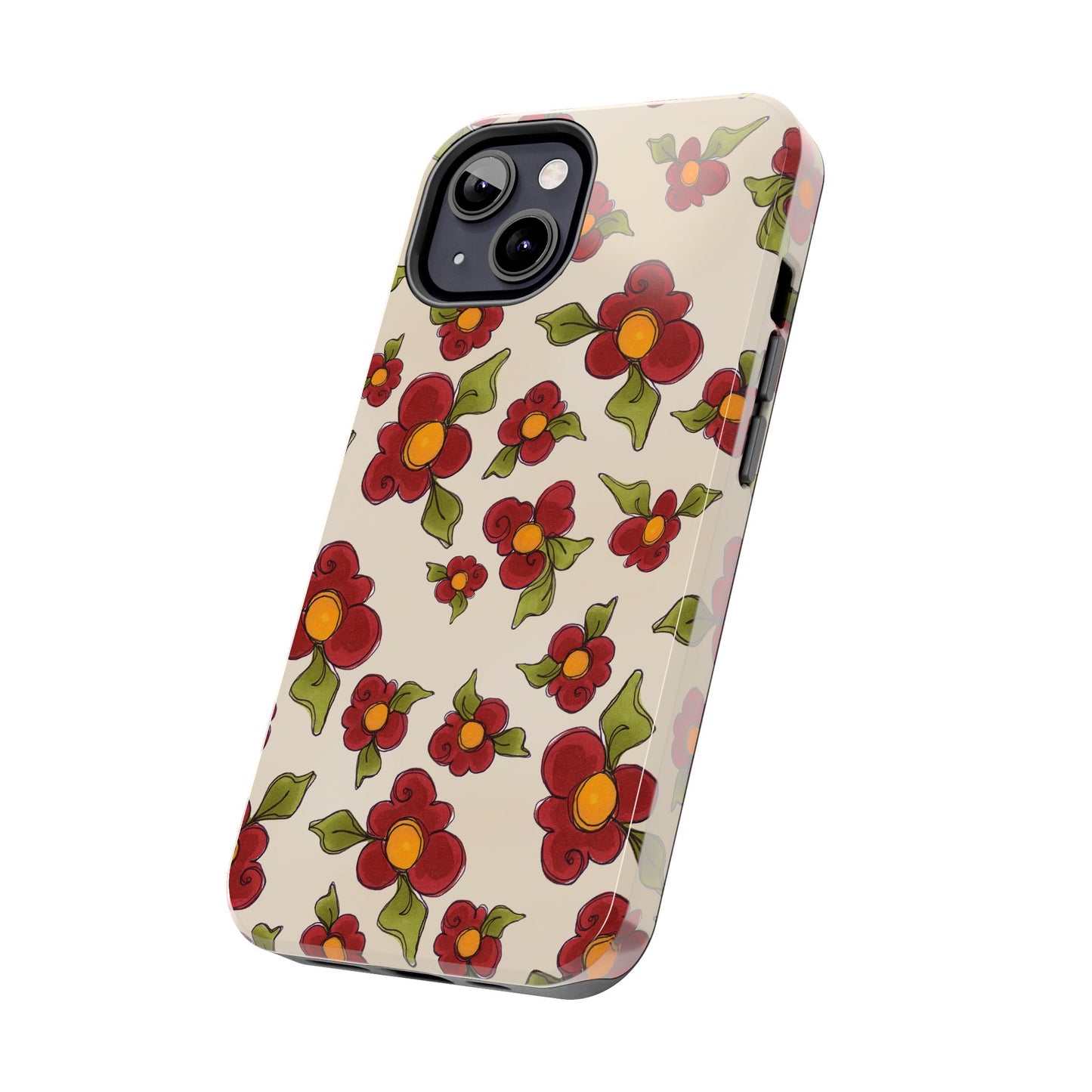 Chili Pepper Daisies Phone Case