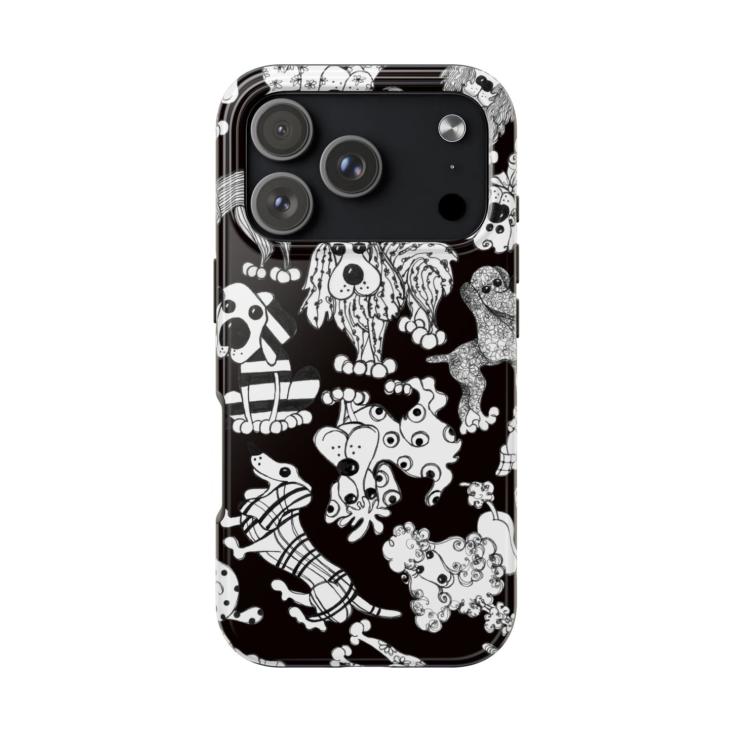 Dear Doggies Black Phone Case