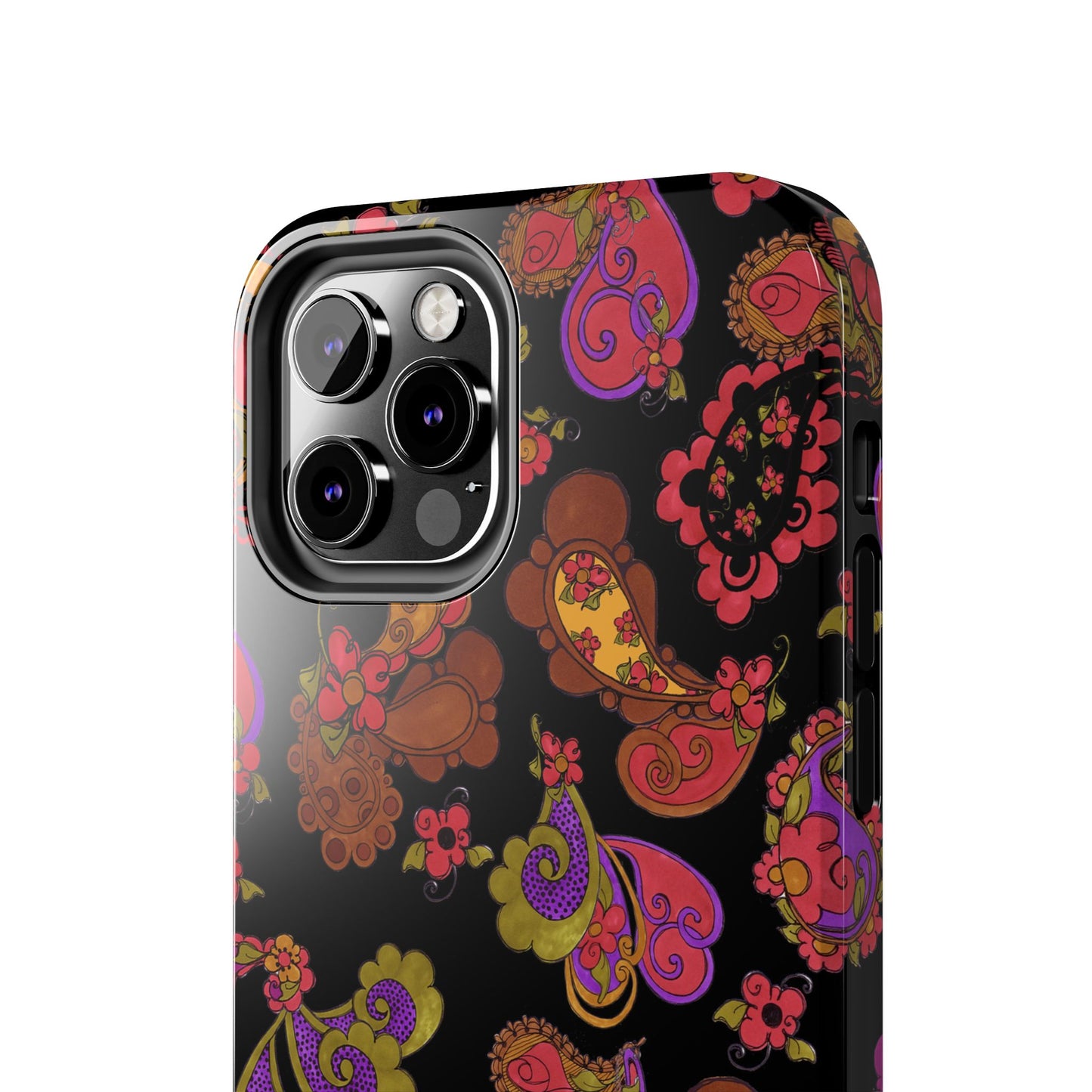 Posie Paisley Black Phone Case