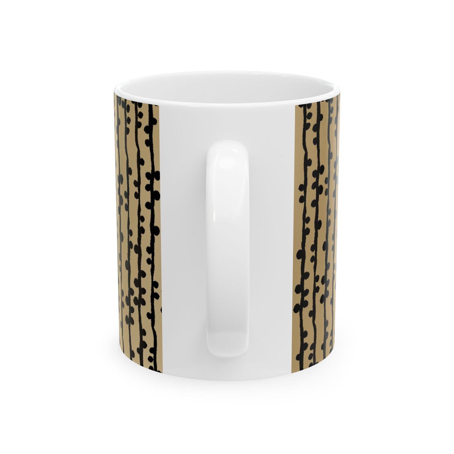 Loopy Stripe Tan Cup