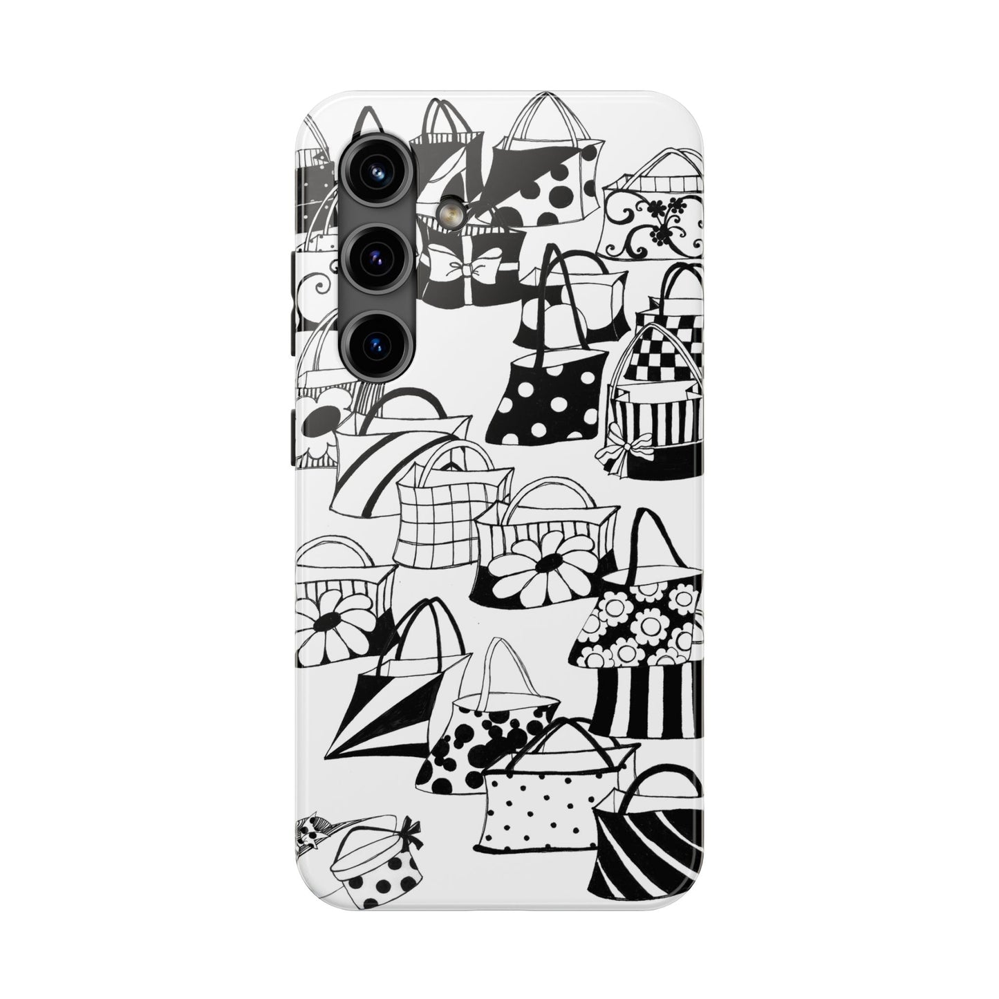 Totes White / Black Phone Case