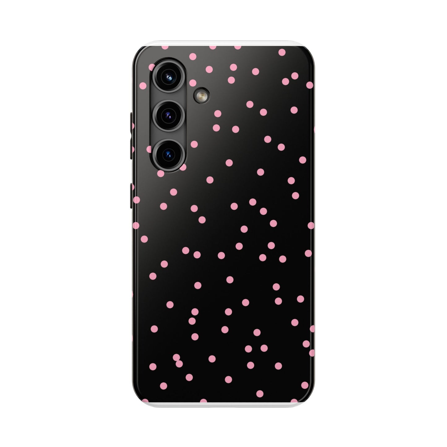Space Dots Black / Pink Phone Case