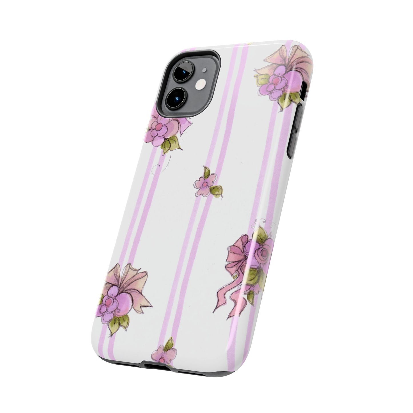 Flower Model Flower Stripe Phone Case