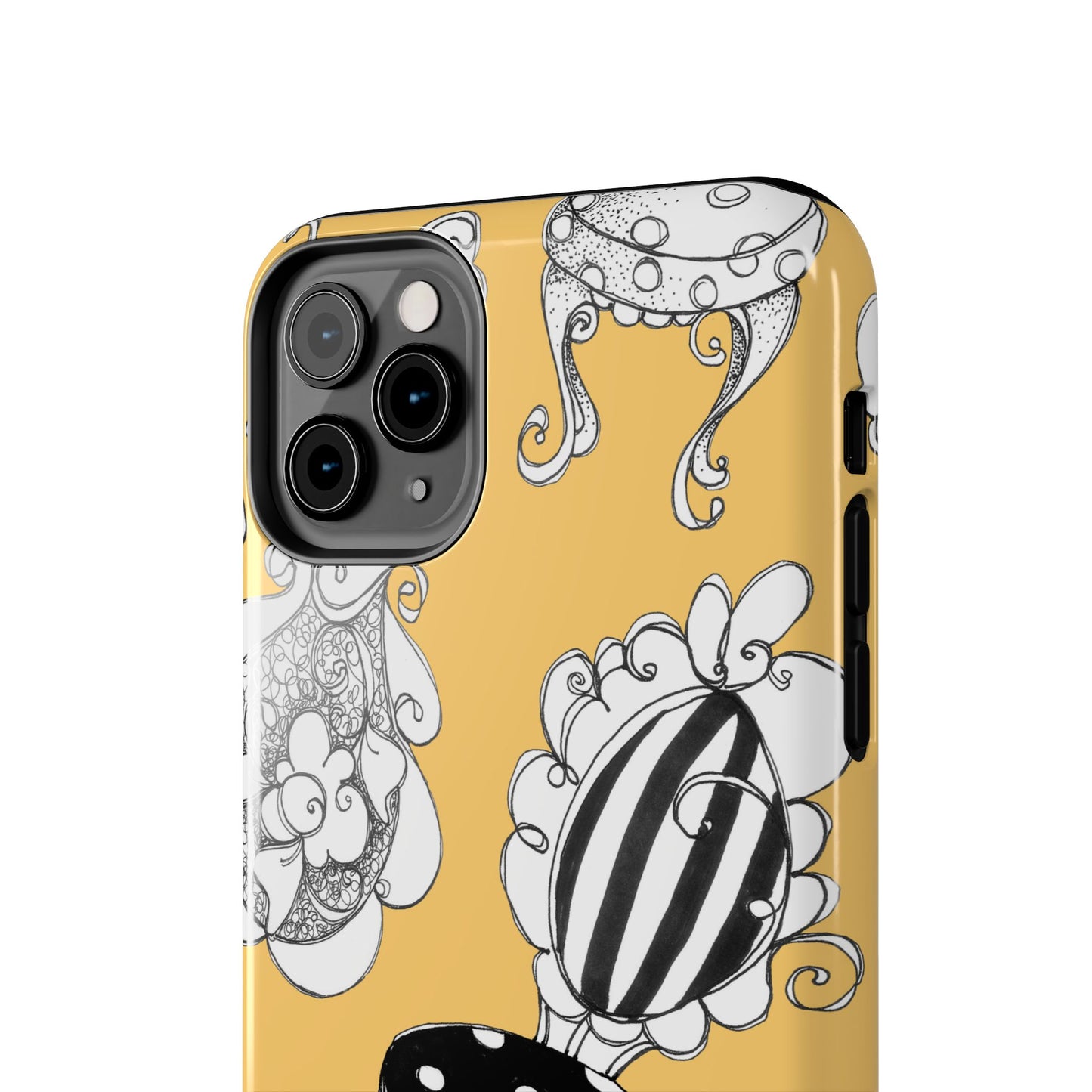 Bistro Chairs Yellow Phone Case