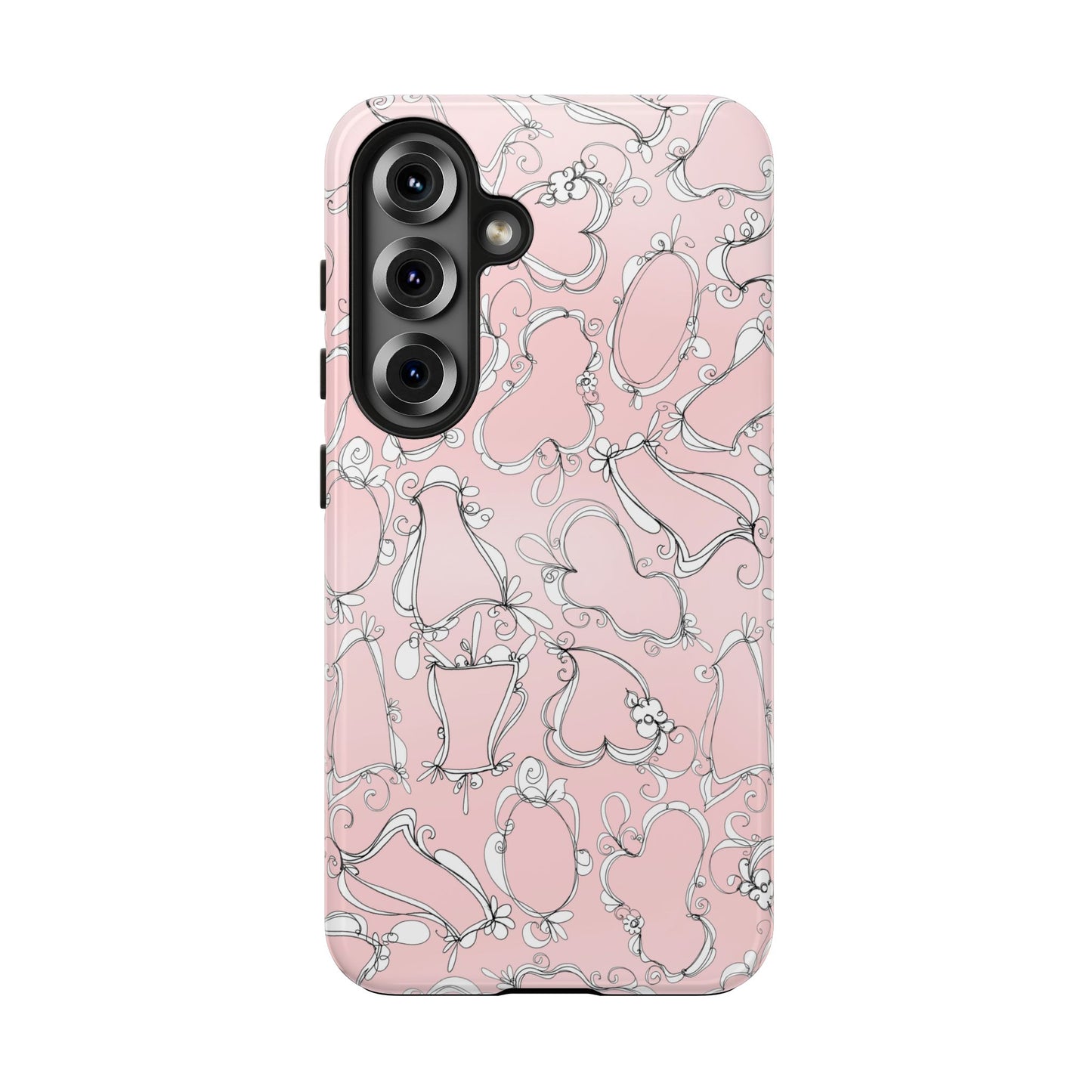 Fancy Frames Pink / White Phone Case