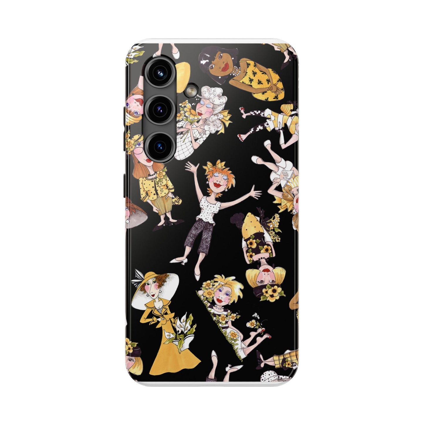 Bee Tossed Black Phone Case