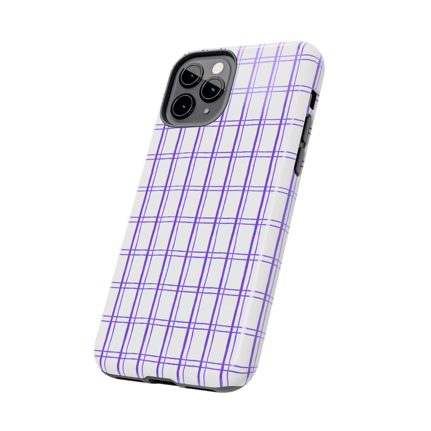 Kitchen Plaid White / Blue Phone Case