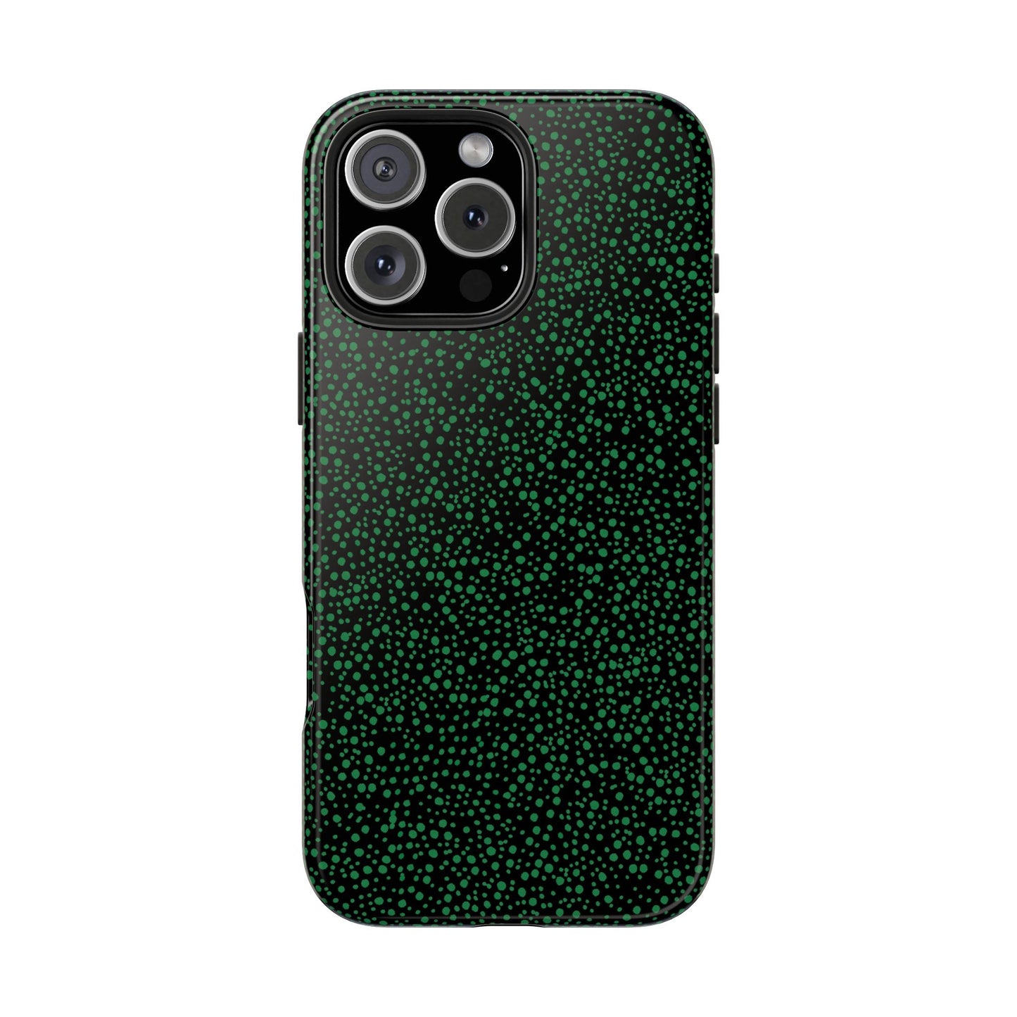 Confetti Black / Green Phone Case