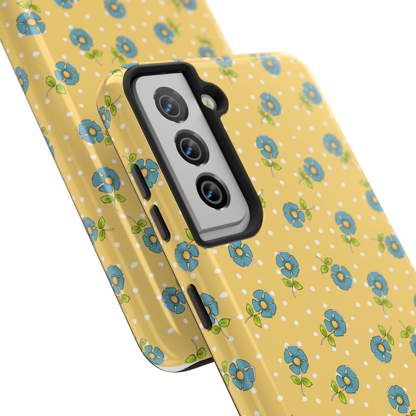 Daisy Dots Yellow Phone Case