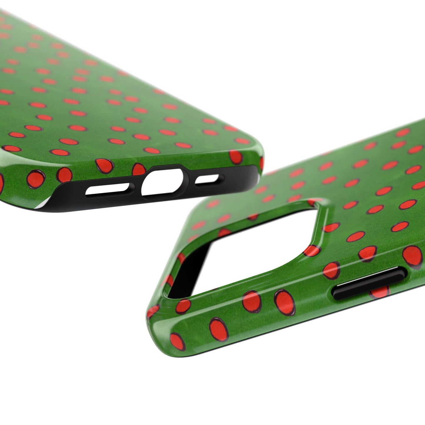 Dinky Dots Green / Red Phone Case
