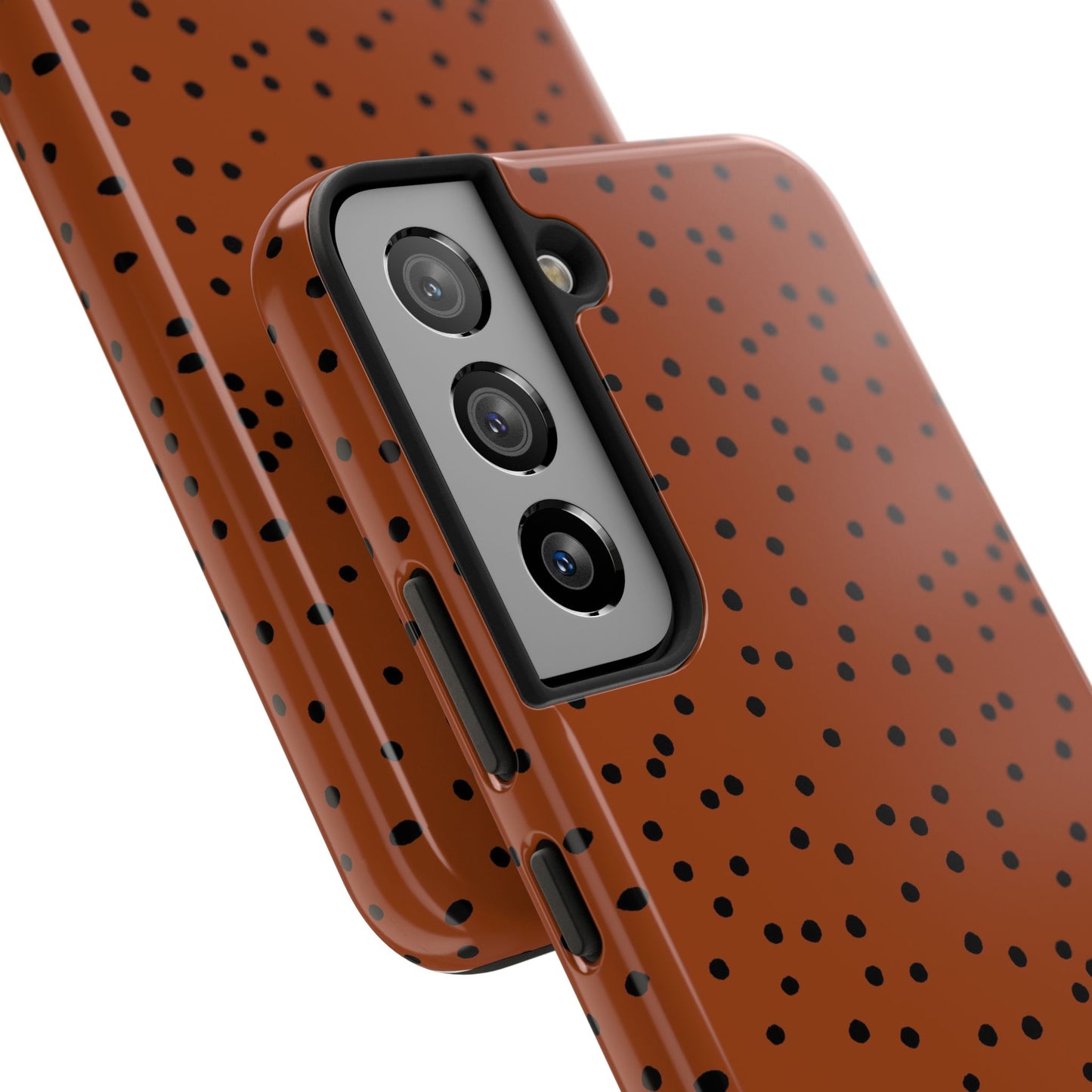 Dinky Dots Bronze / Black Phone Case
