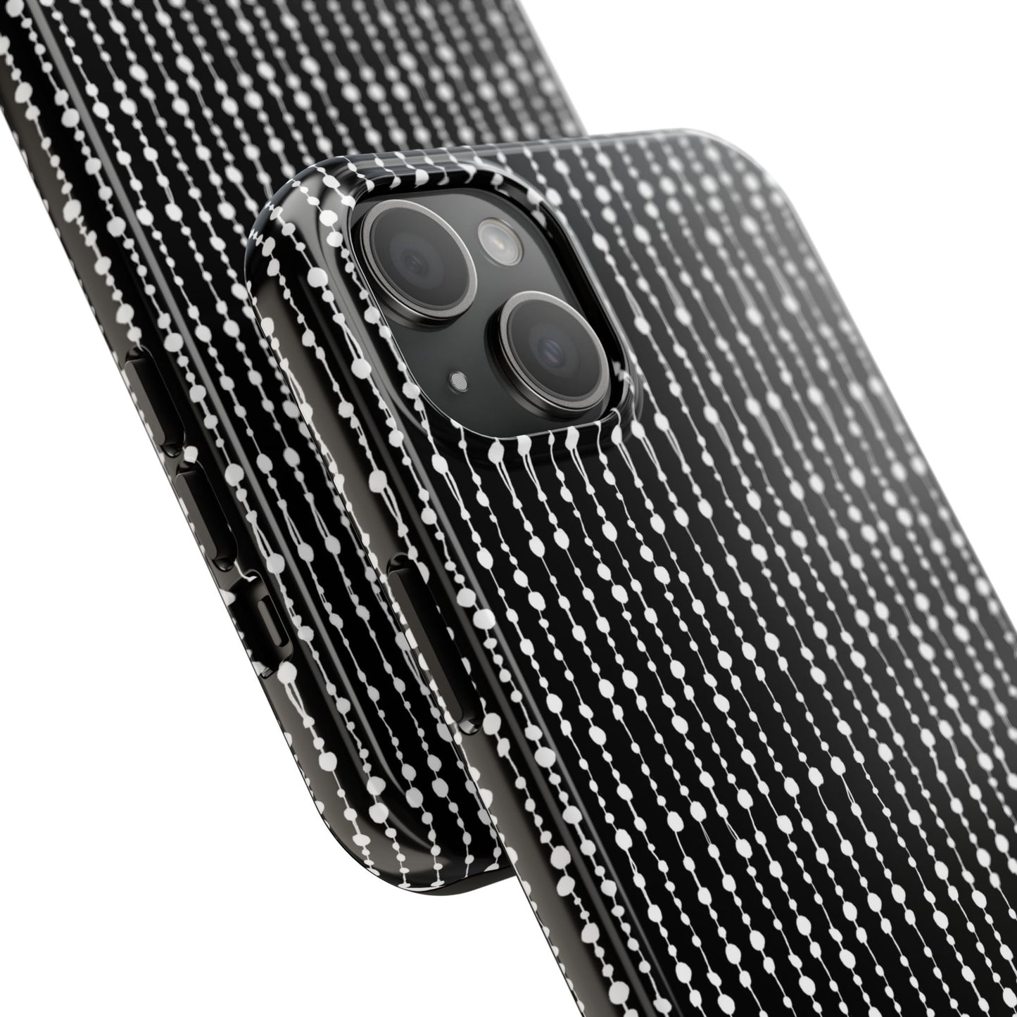 Beaded Curtain Black / White Phone Case