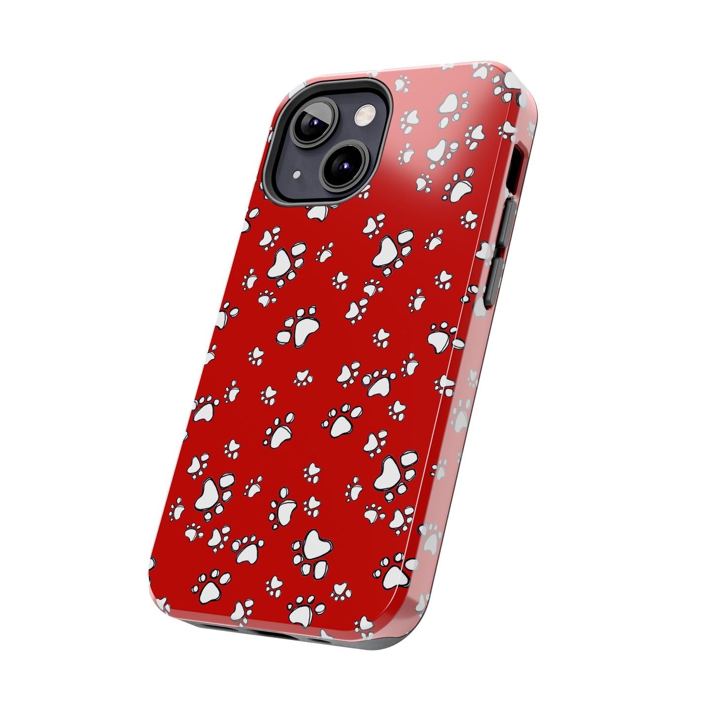 Paw Flakes Red Phone Case