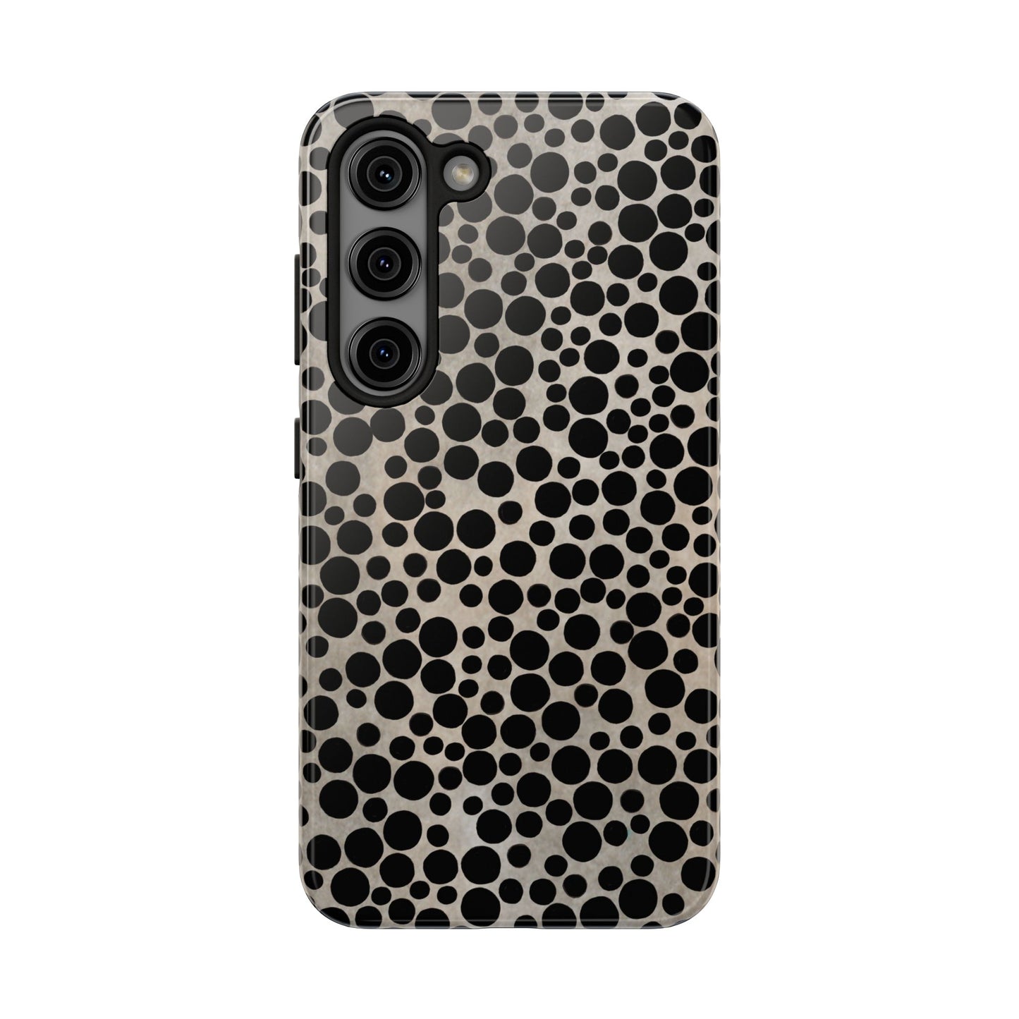 Felt Dots Silver Phone Case