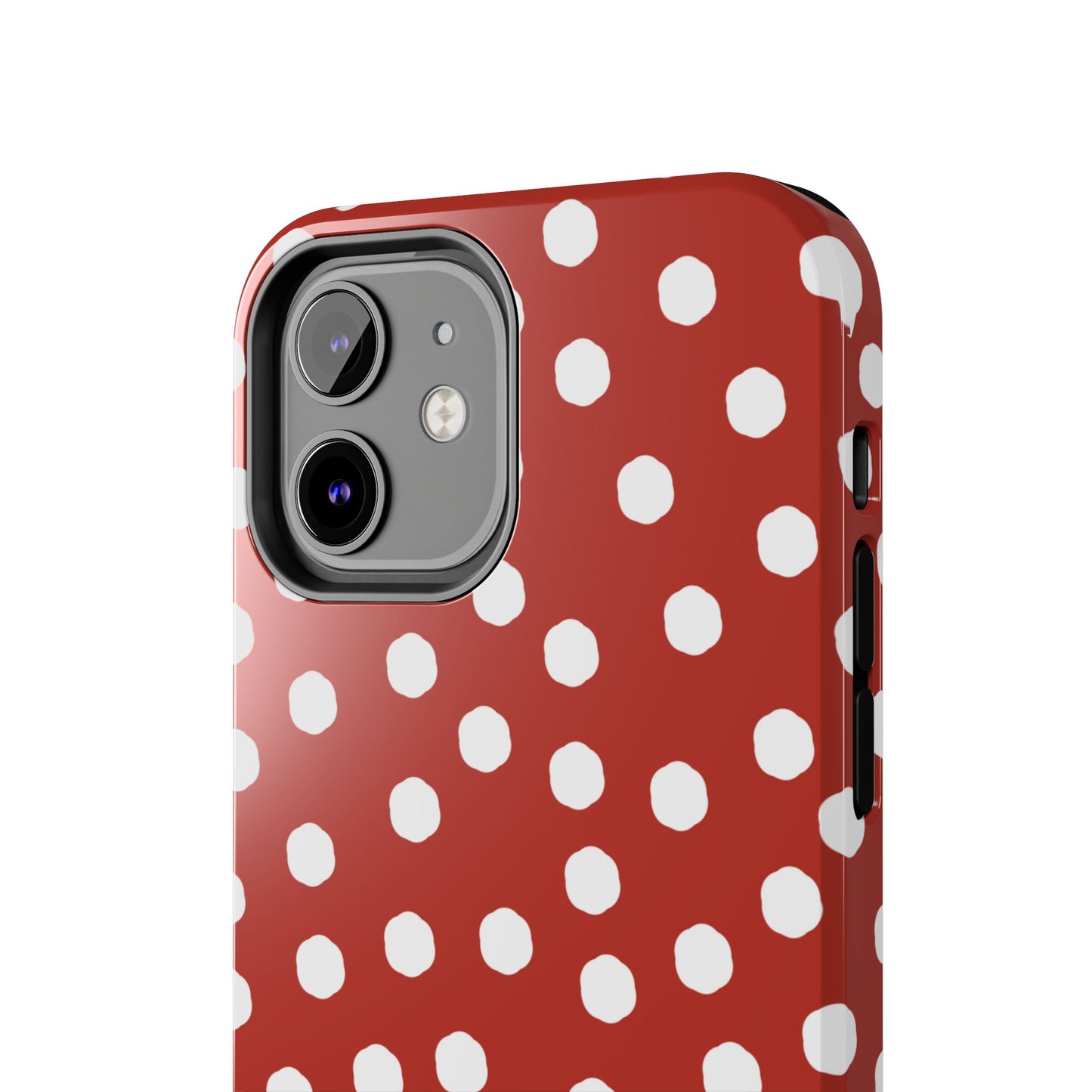 Jumbo Dots Red / White Phone Case