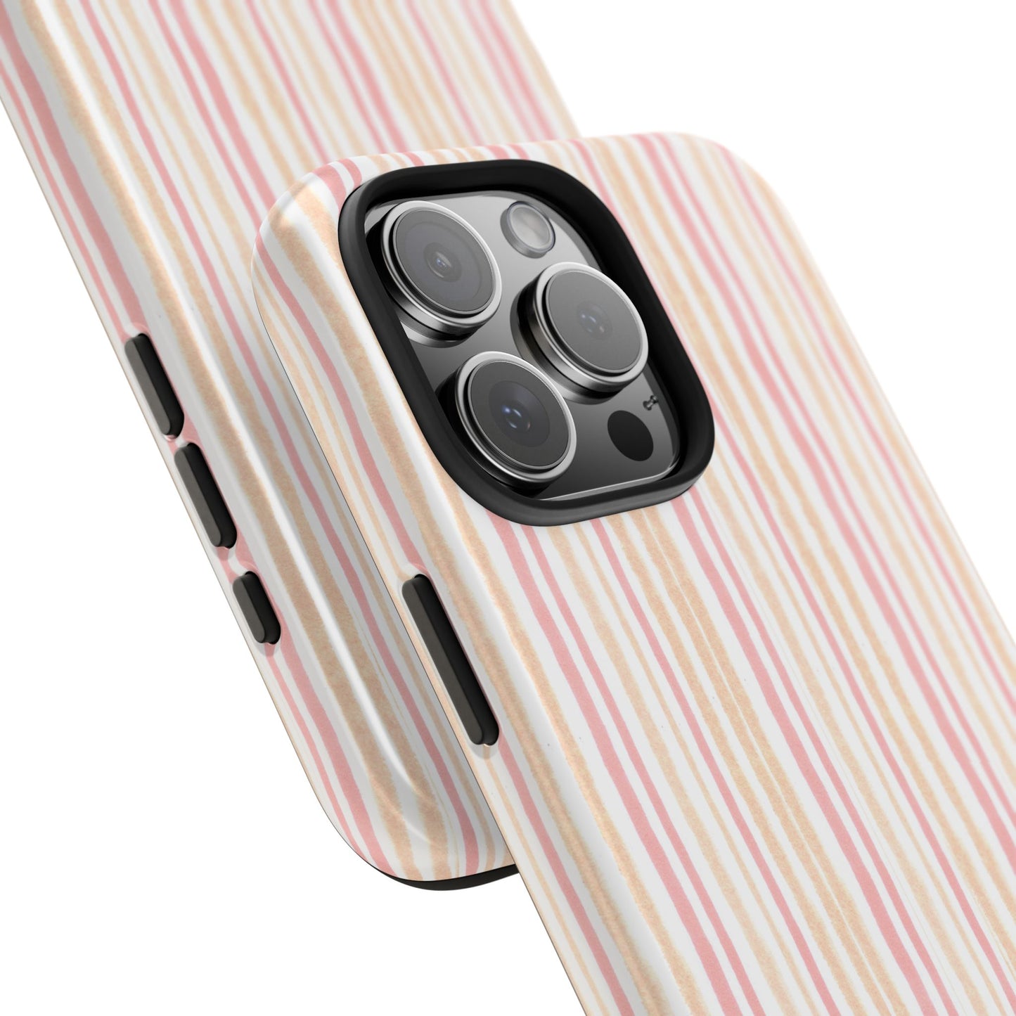 Tri Stripe Peach Phone Case